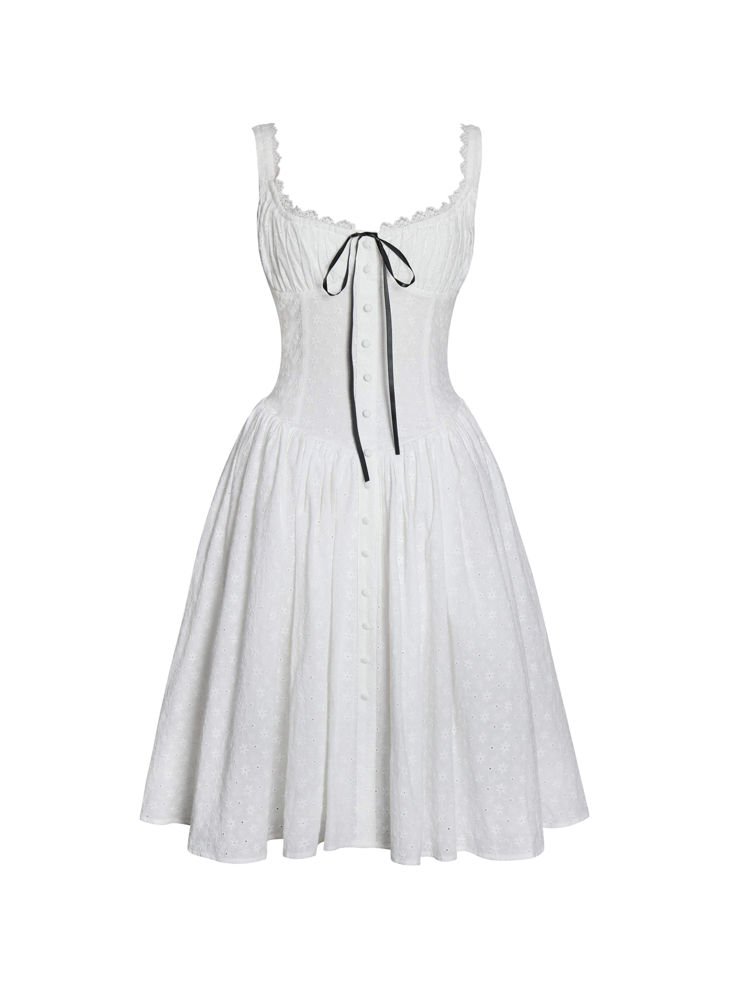 Robe versatile en coton blanc