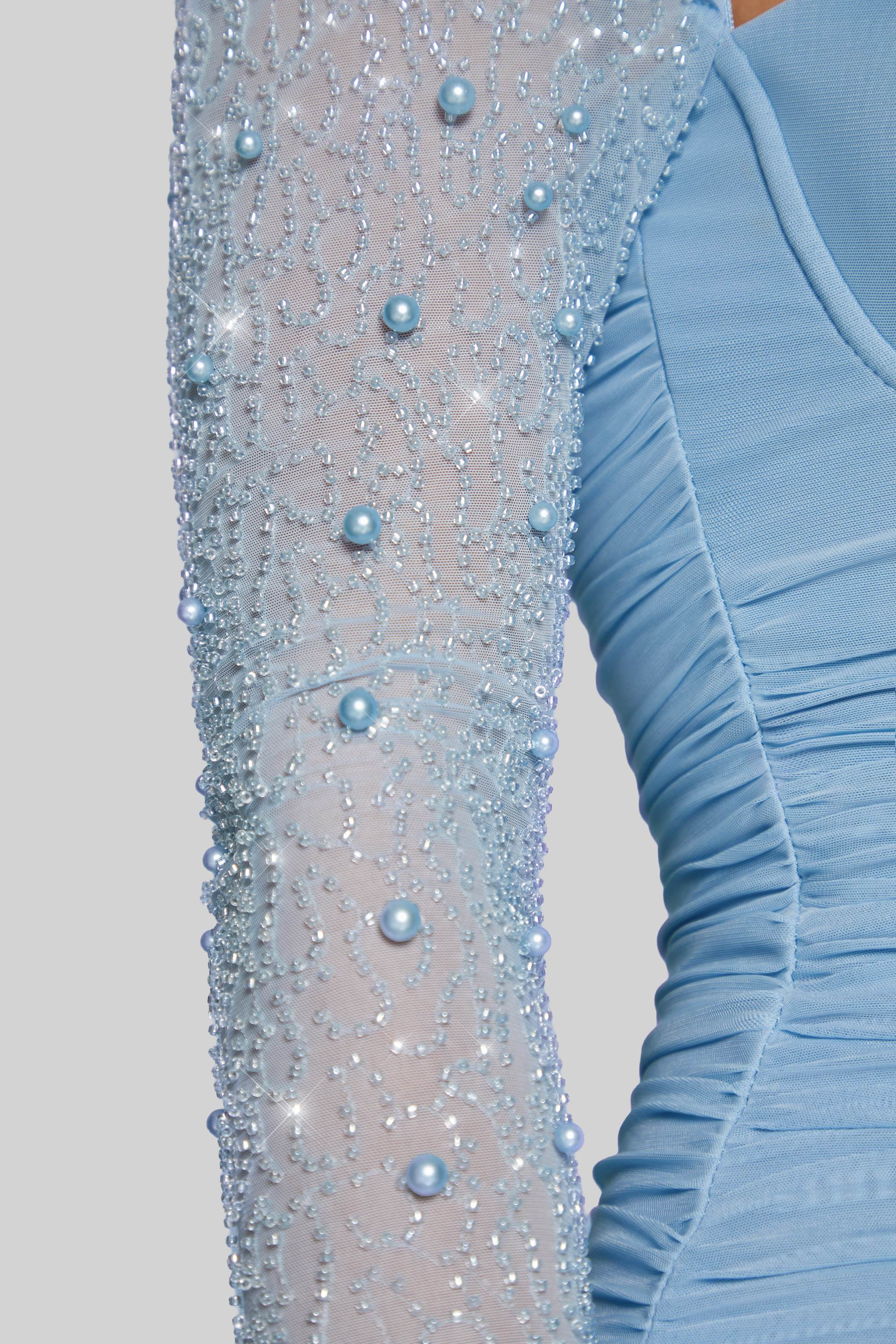 robe soirée manches longues