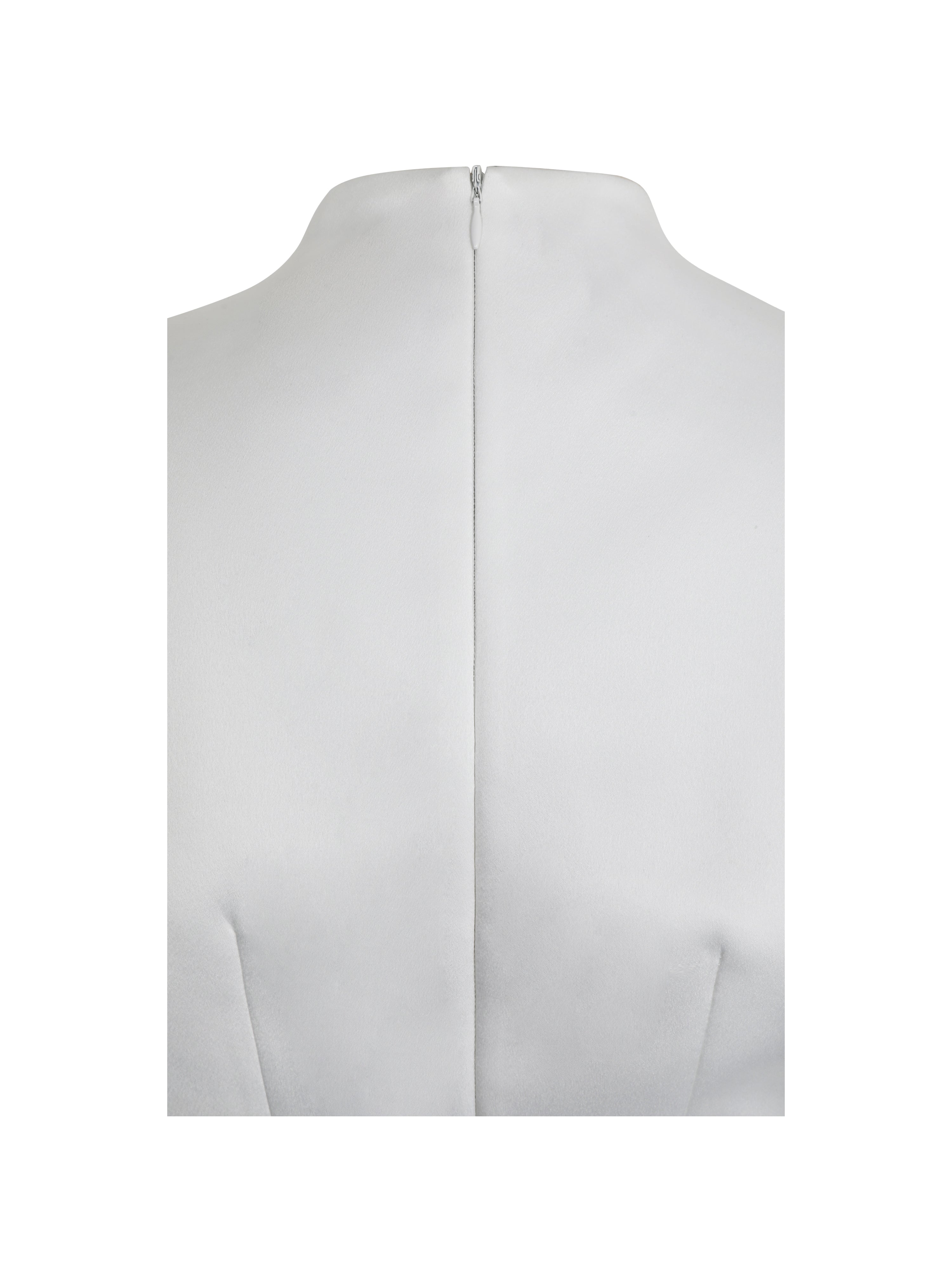 robe tendance satin blanc