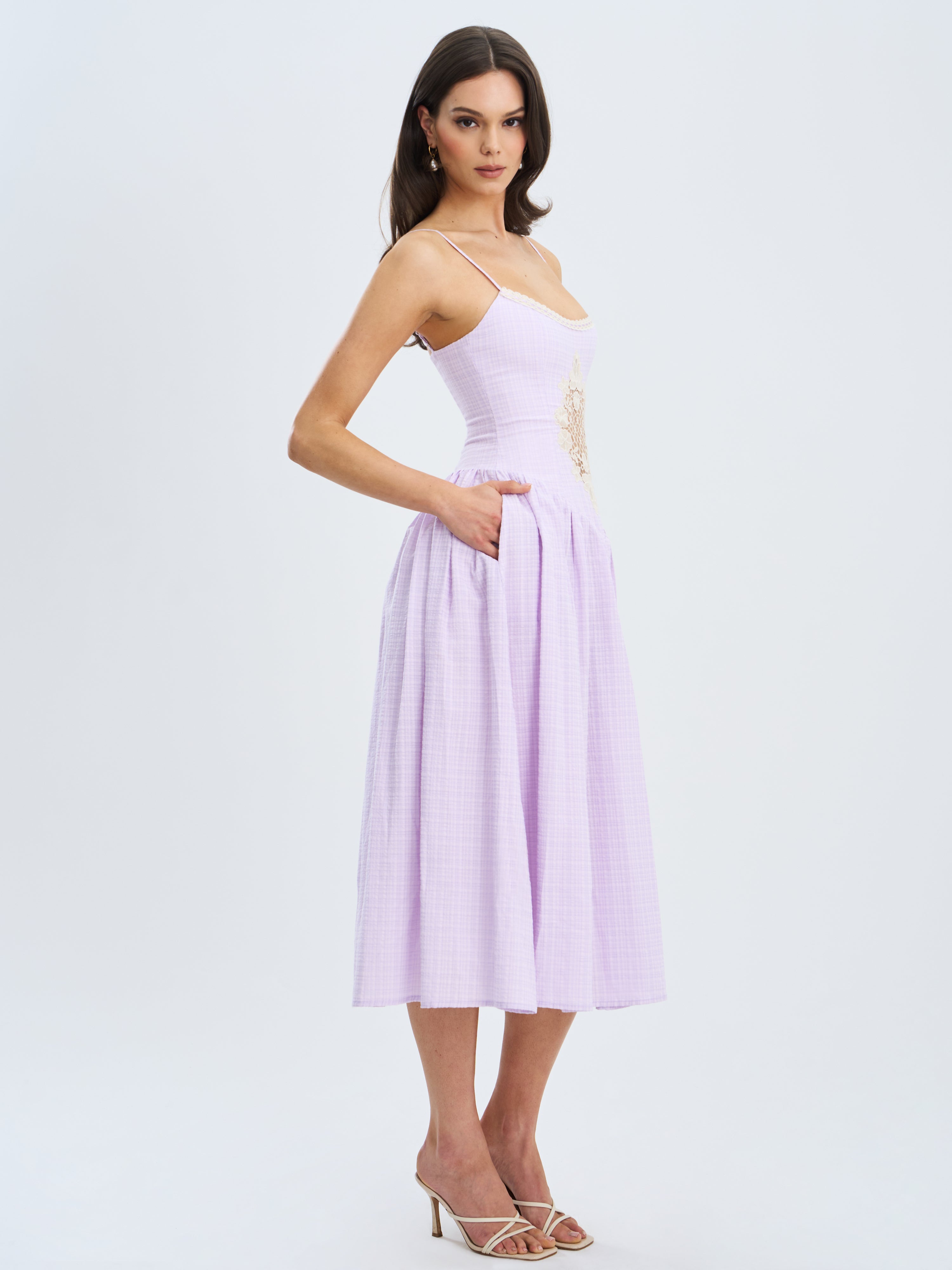 Robe lavande élégante