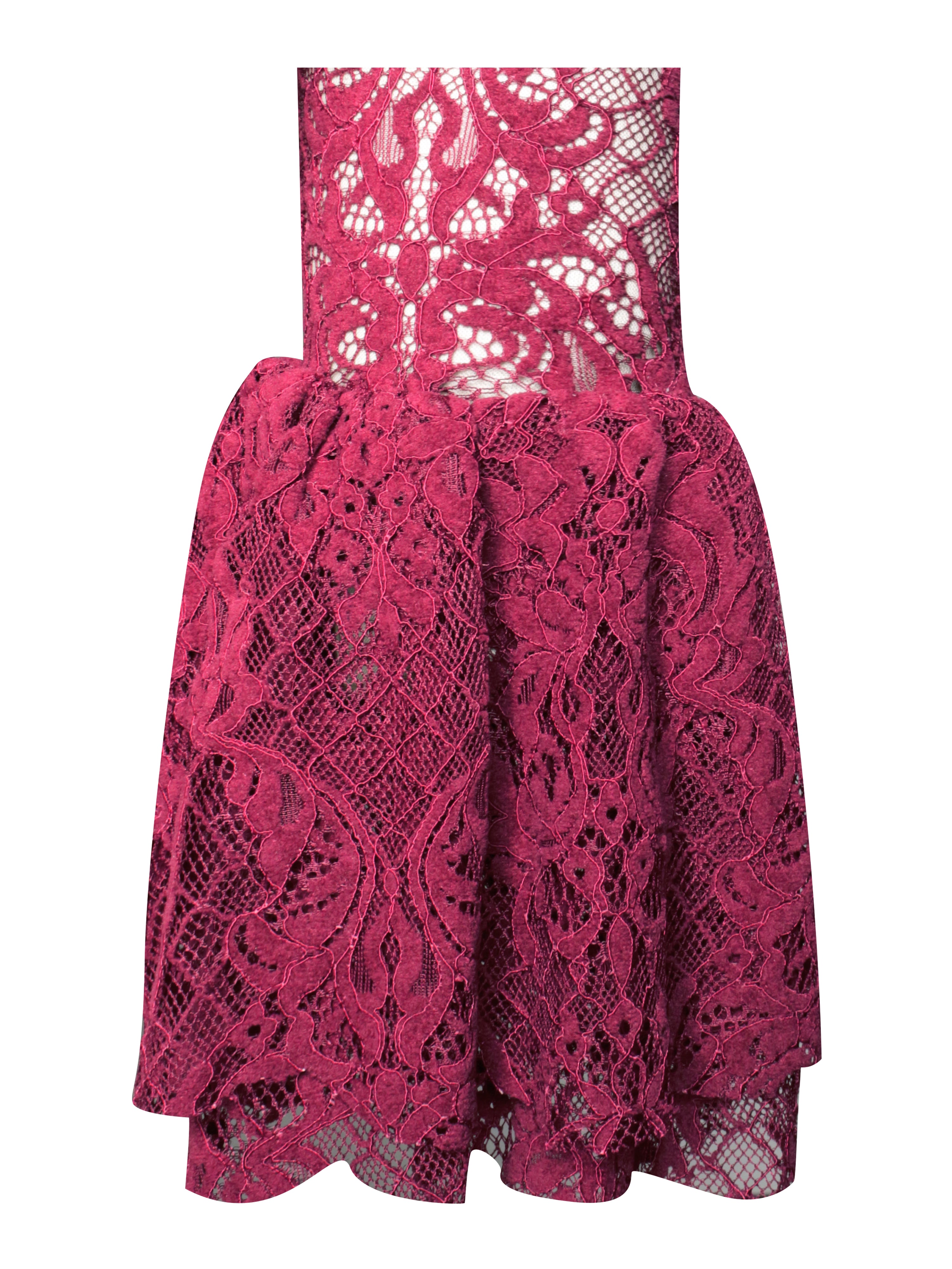 robe élégante bordeaux