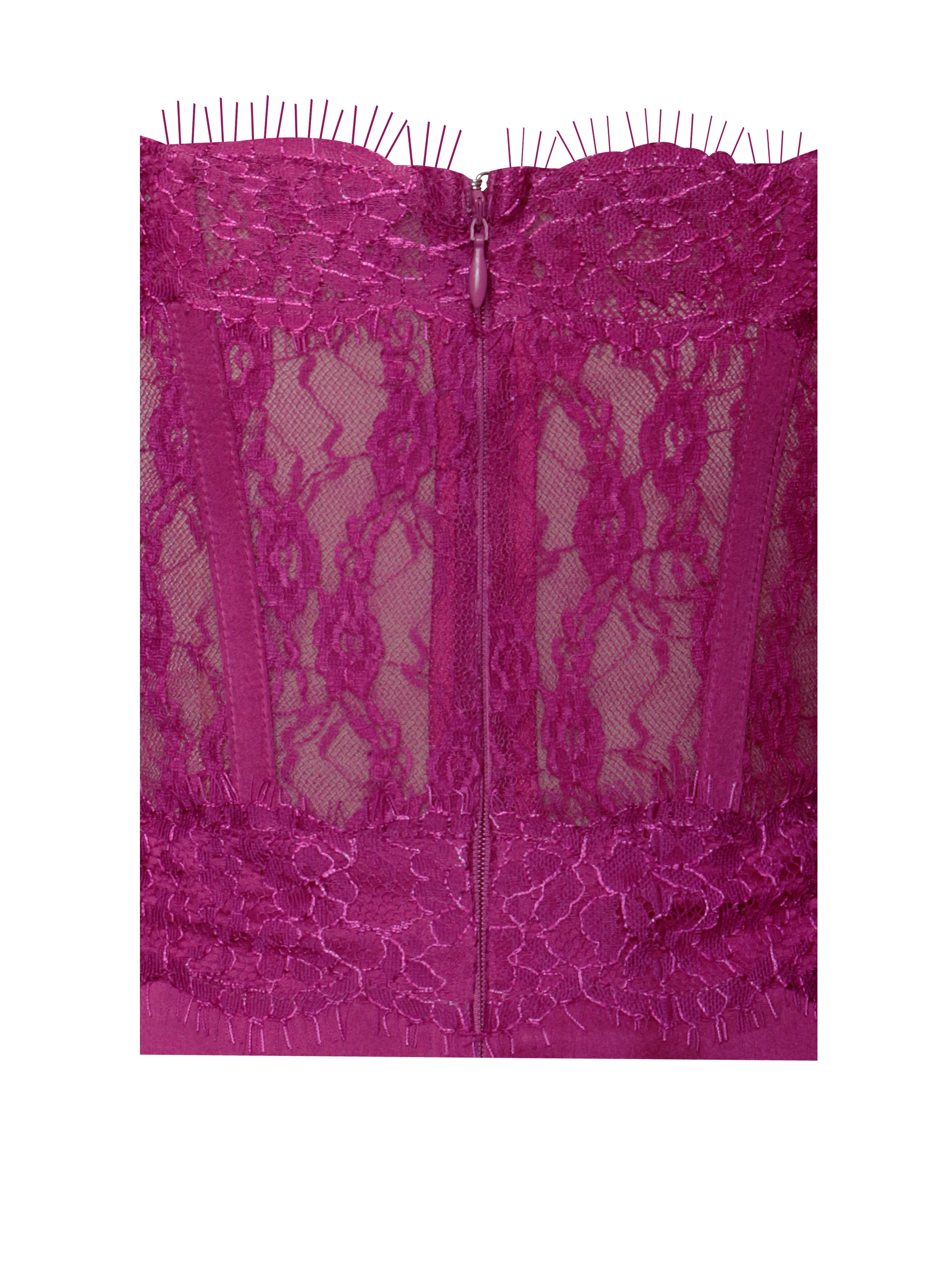 tenue formelle dentelle fuchsia