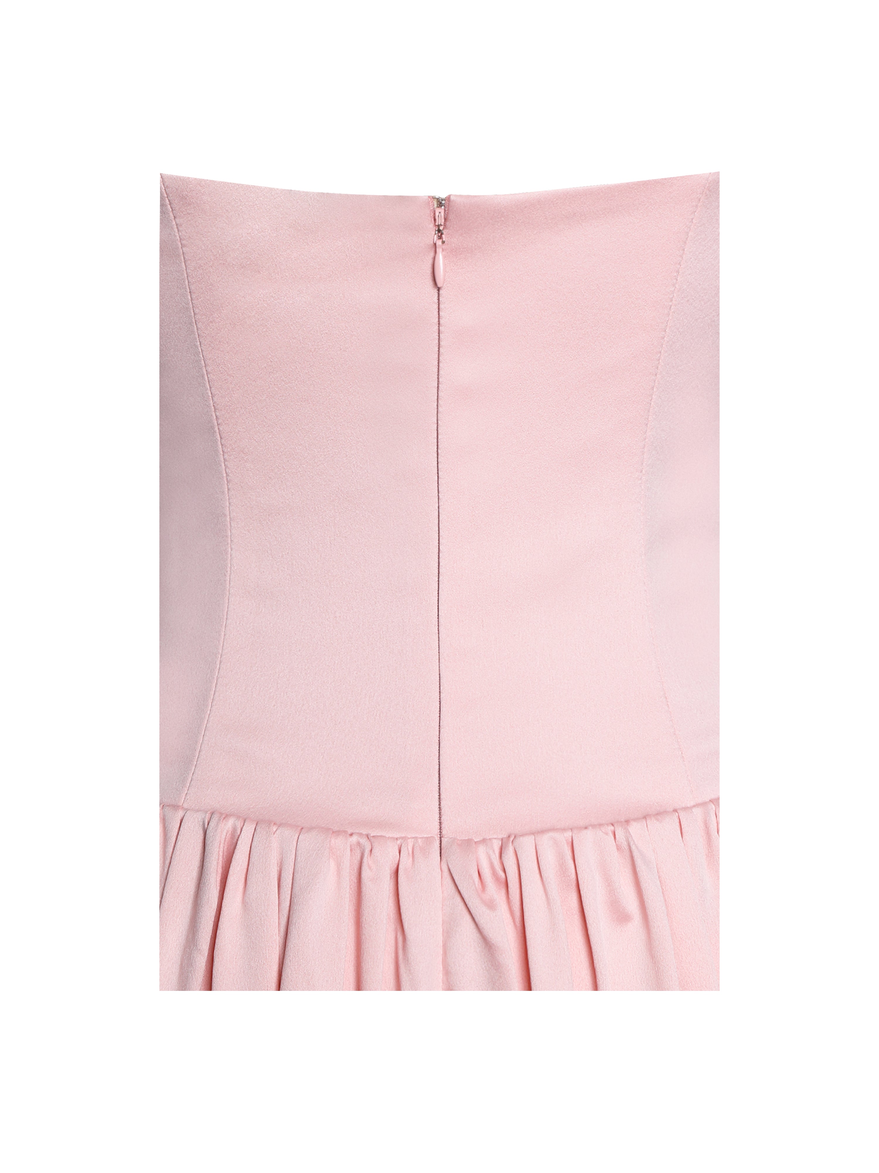 robe rose zip invisible