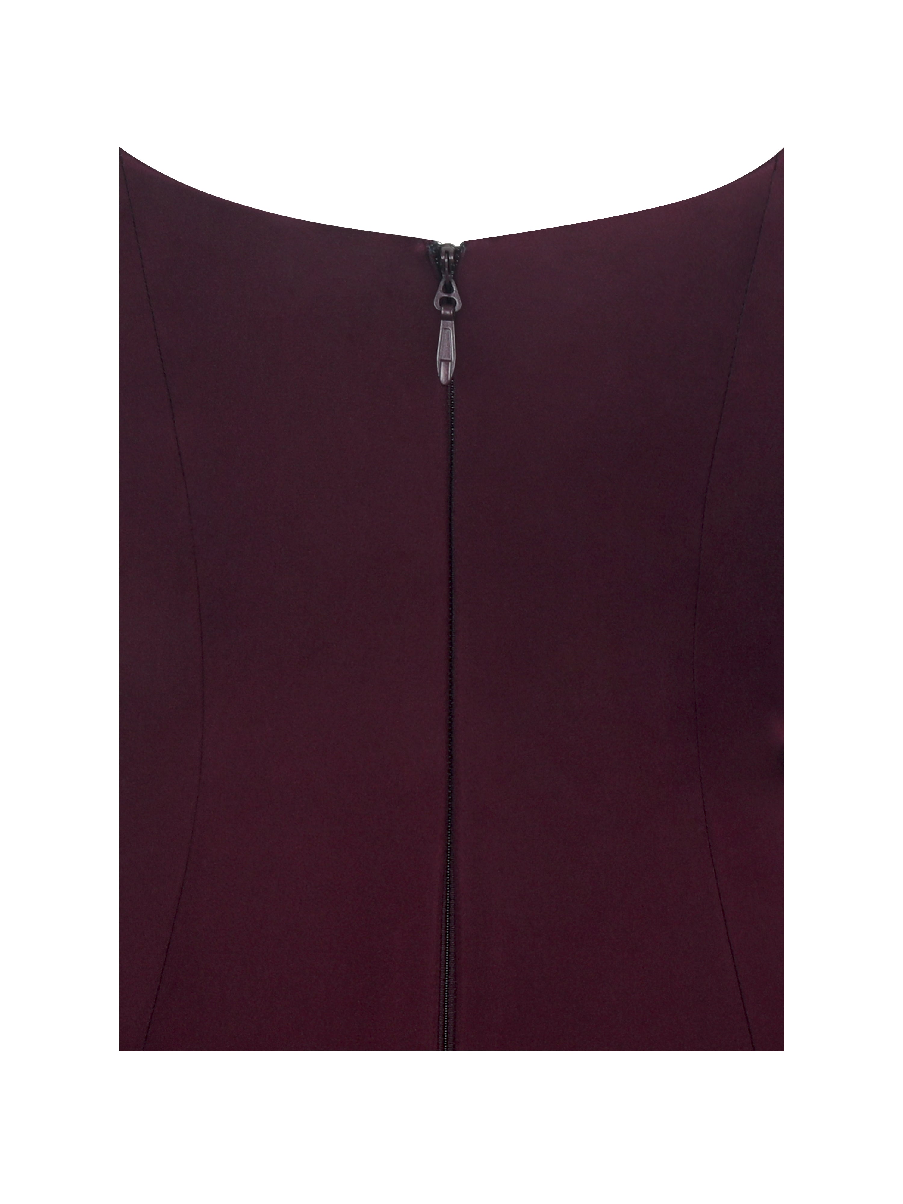 robe bordeaux raffinée