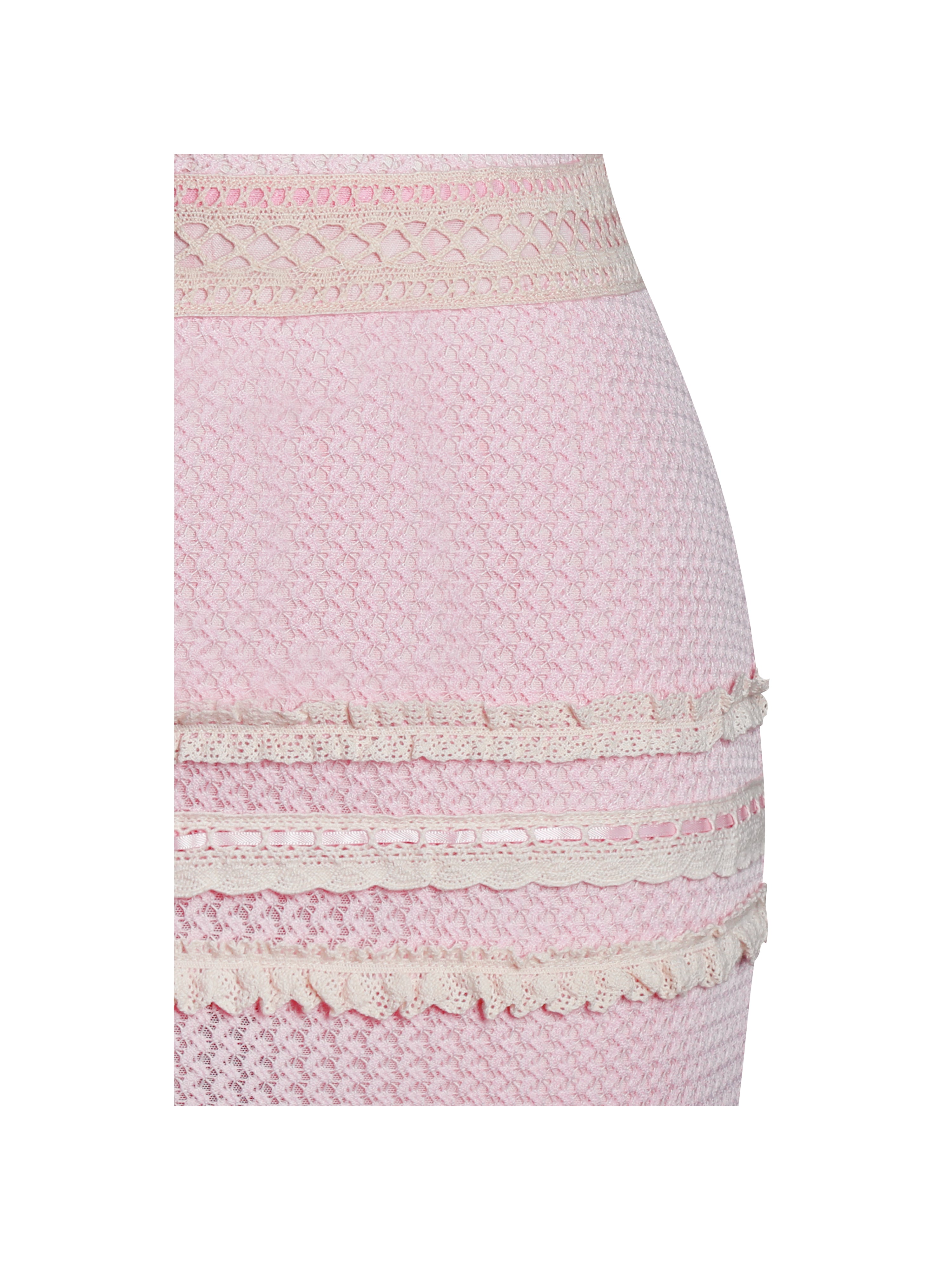 robe taille mi-hauteur rose