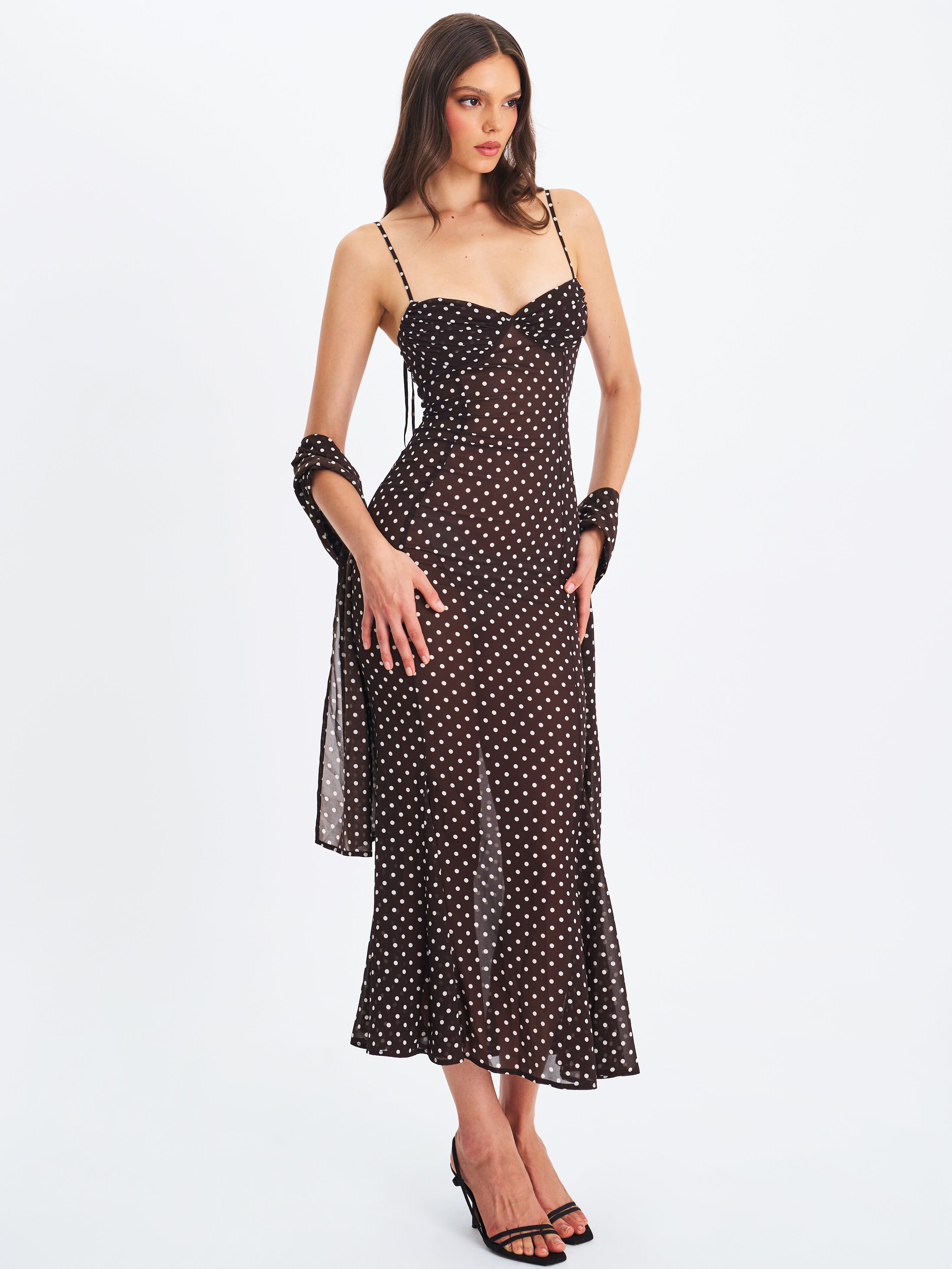 Maxi robe en chiffon