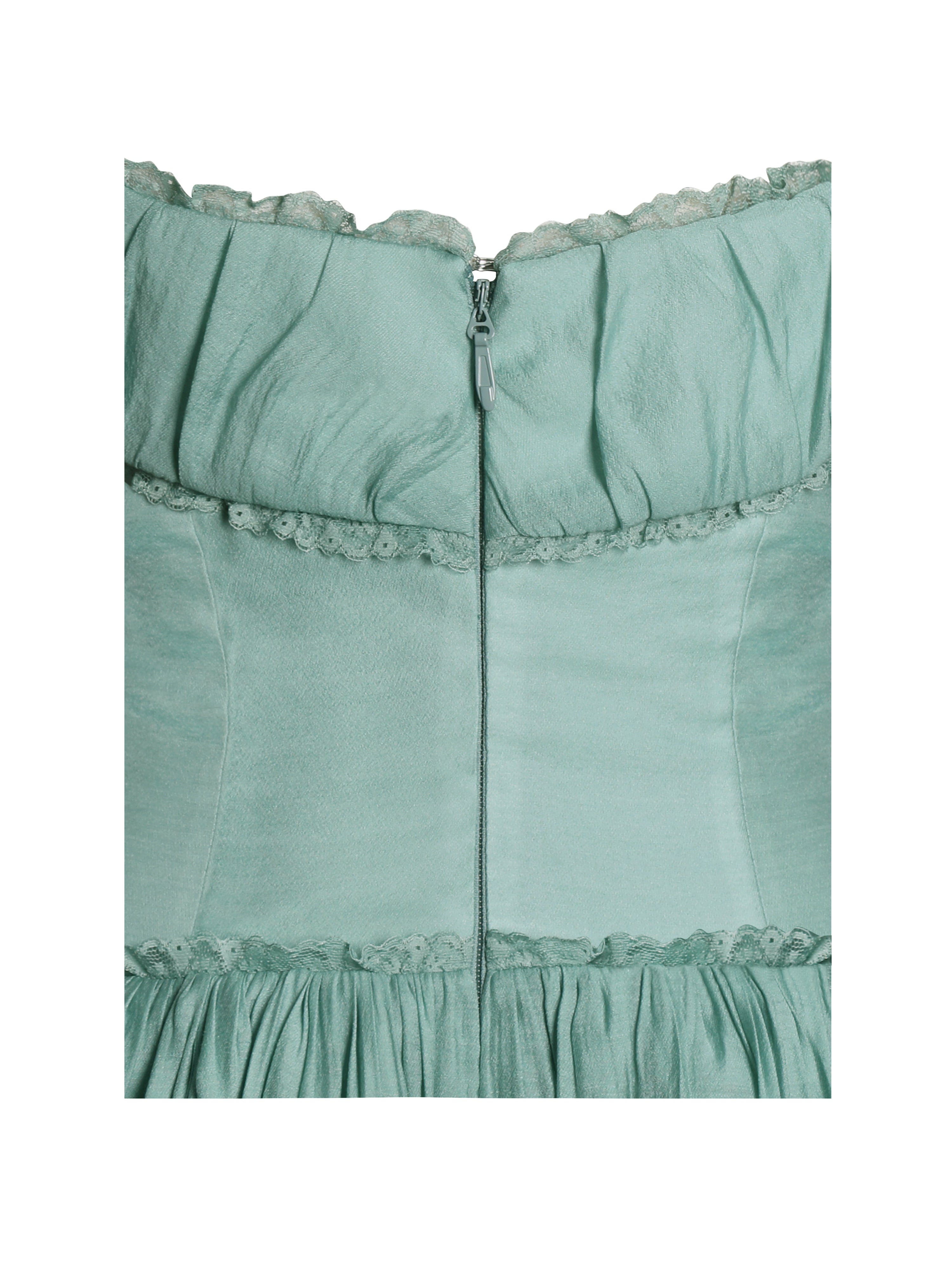 robe corset évènementielle verte