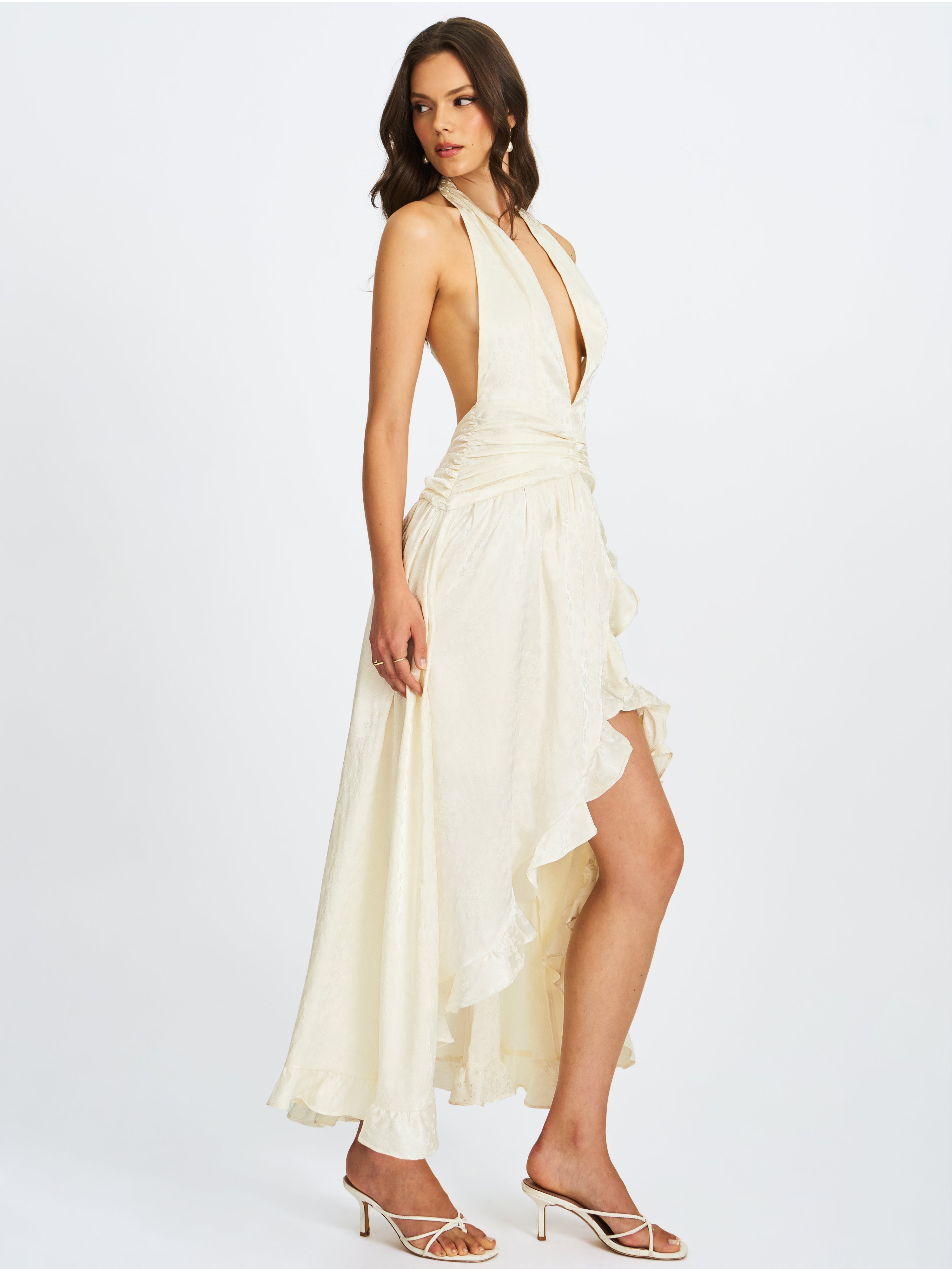 robe Nalani florale ivoire
