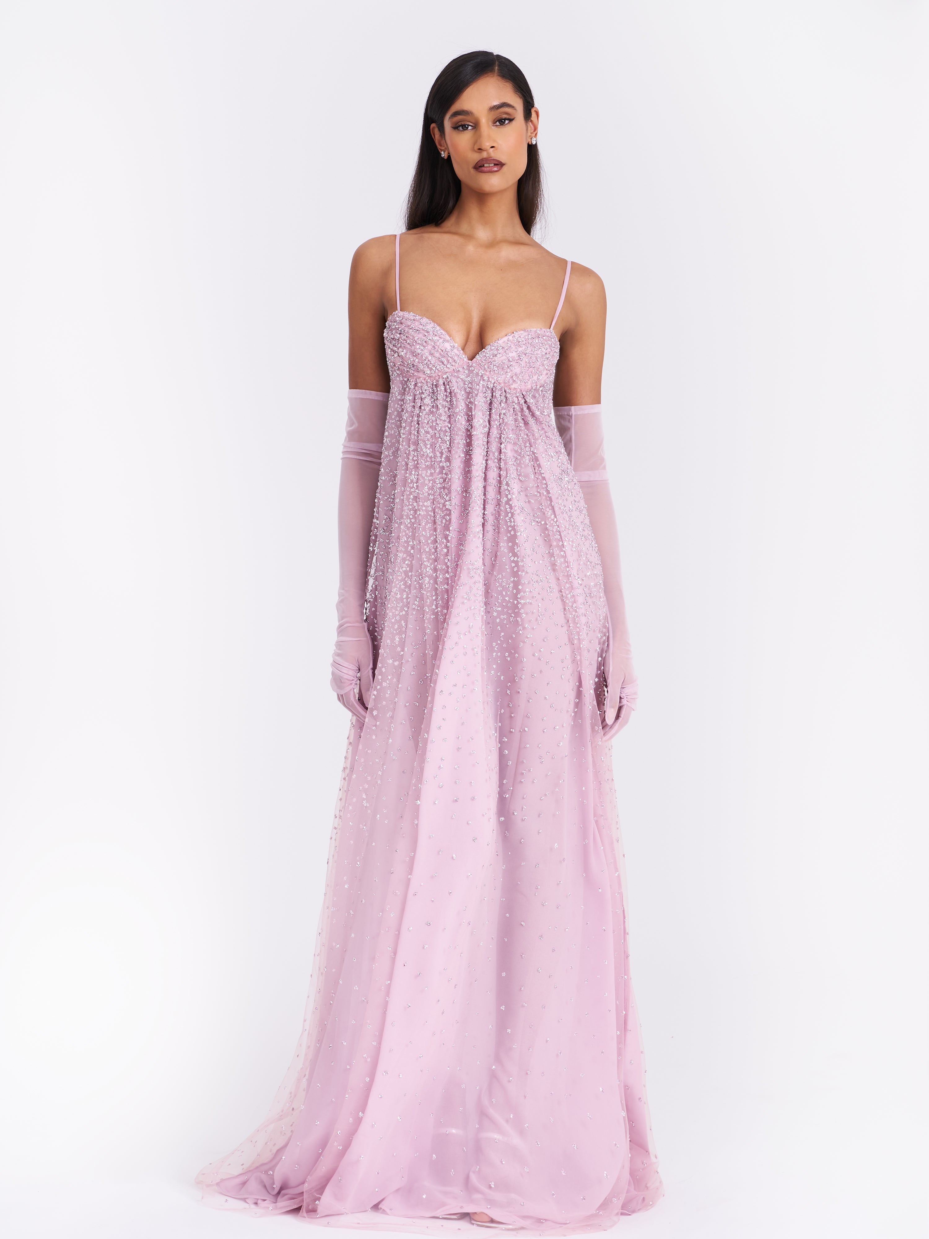 robe longue ornée Wallie