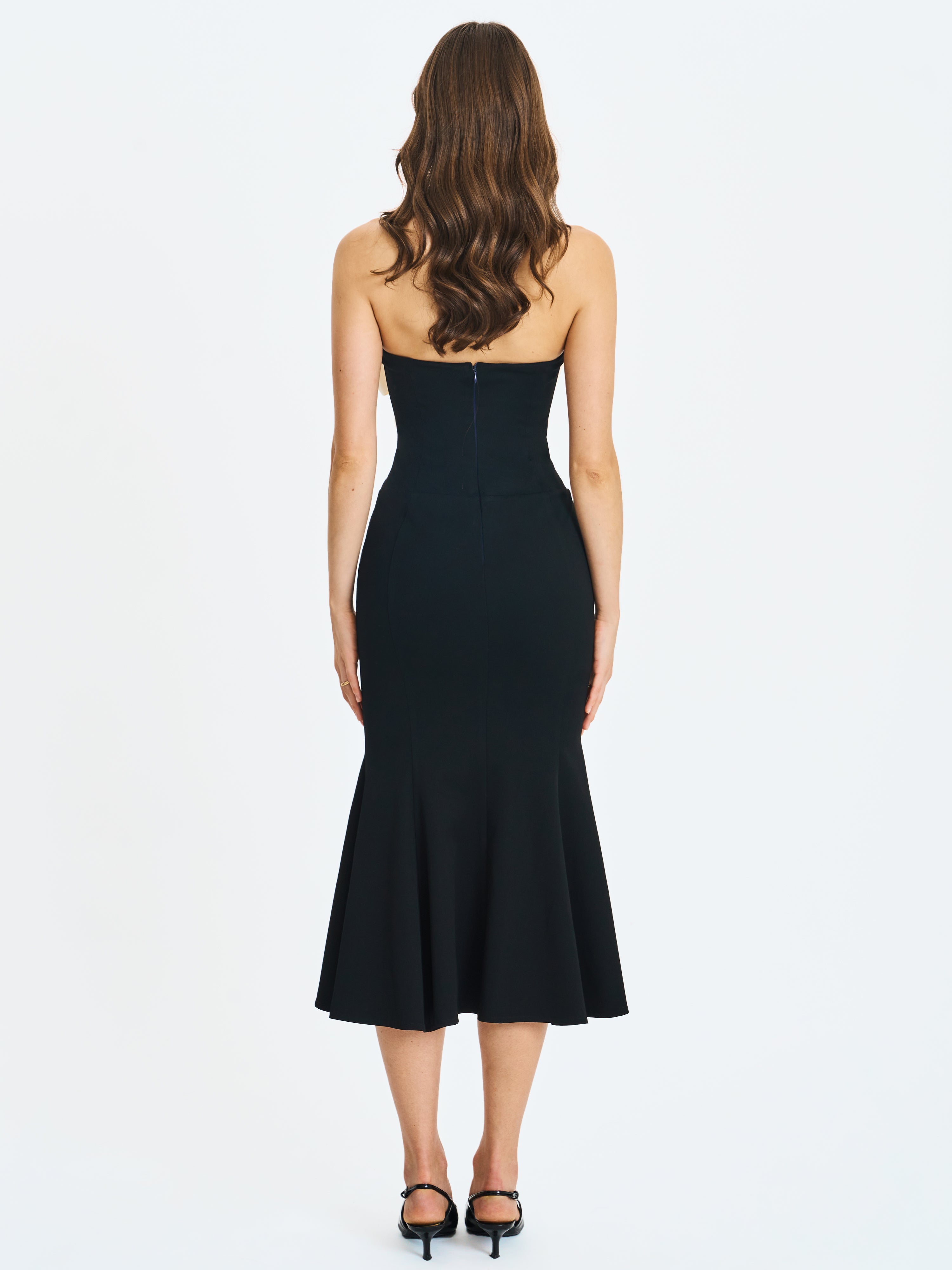 robe soirée nœud satin