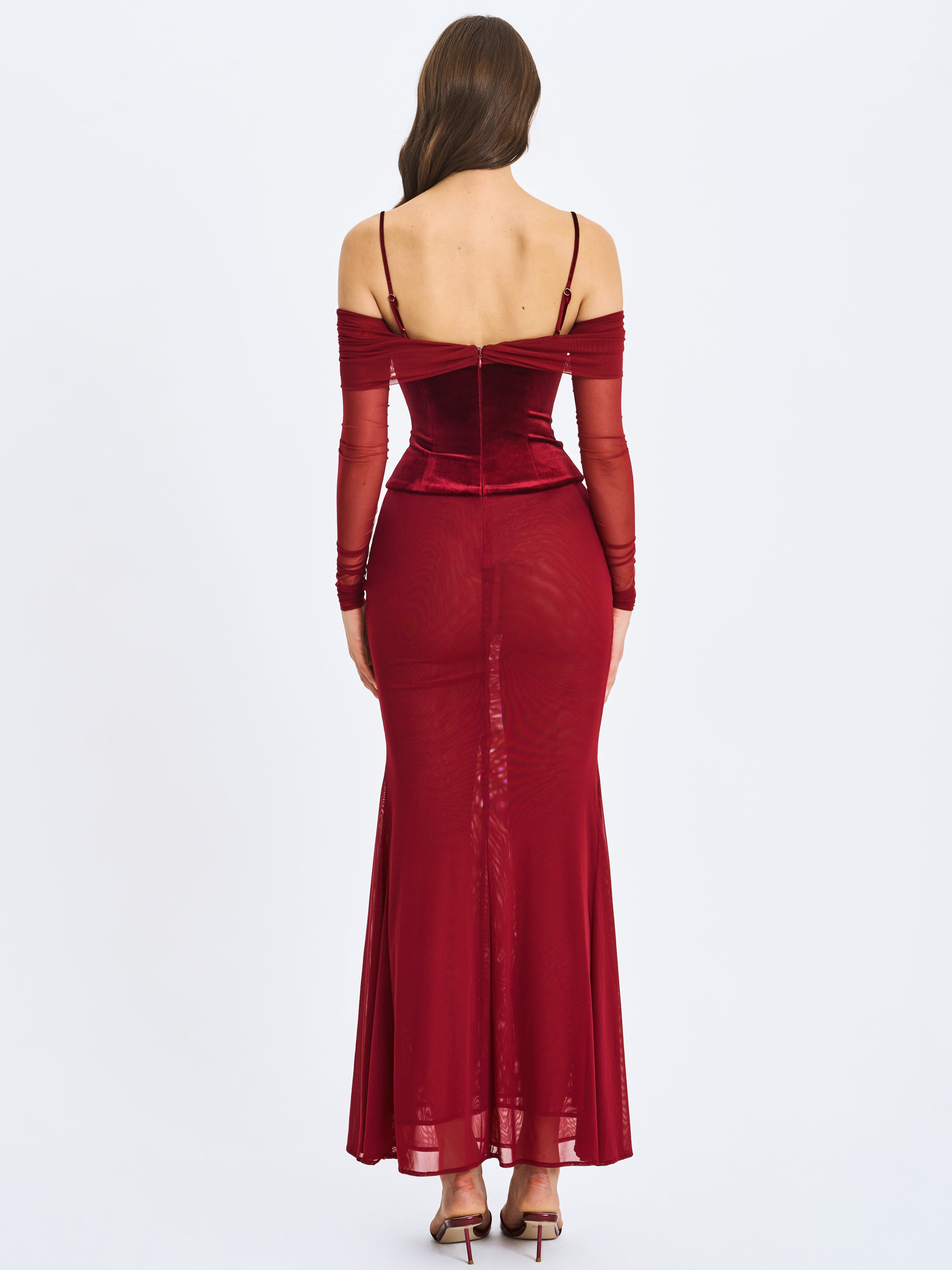 robe ajustée magenta pour fête