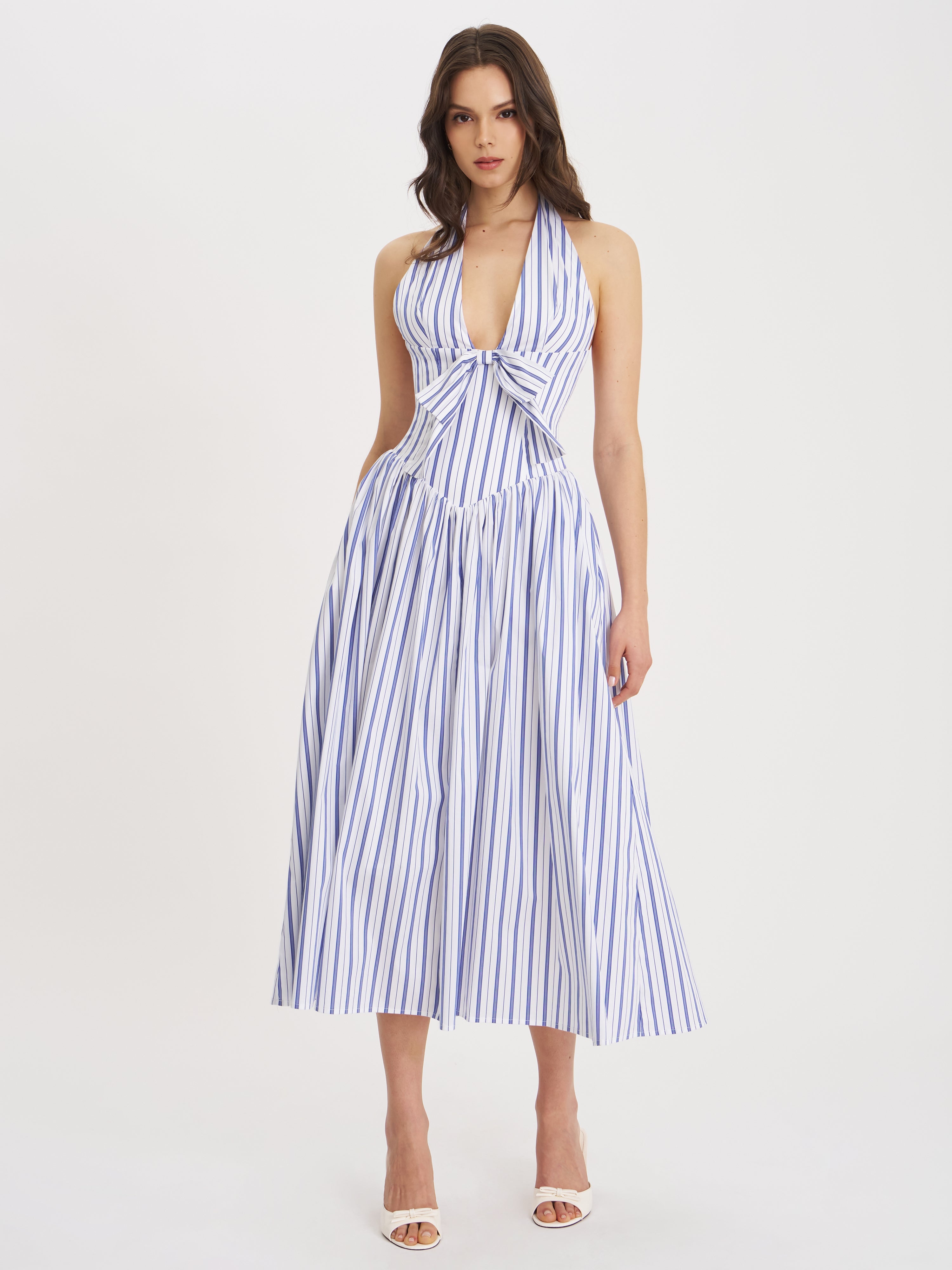 robe halter en coton