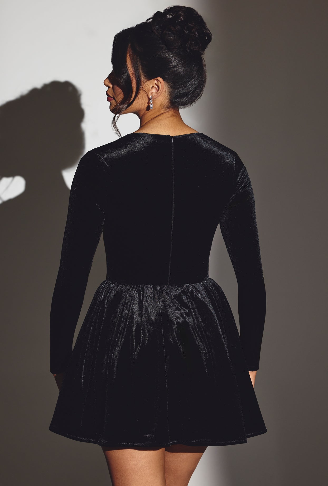 robe mini manches longues