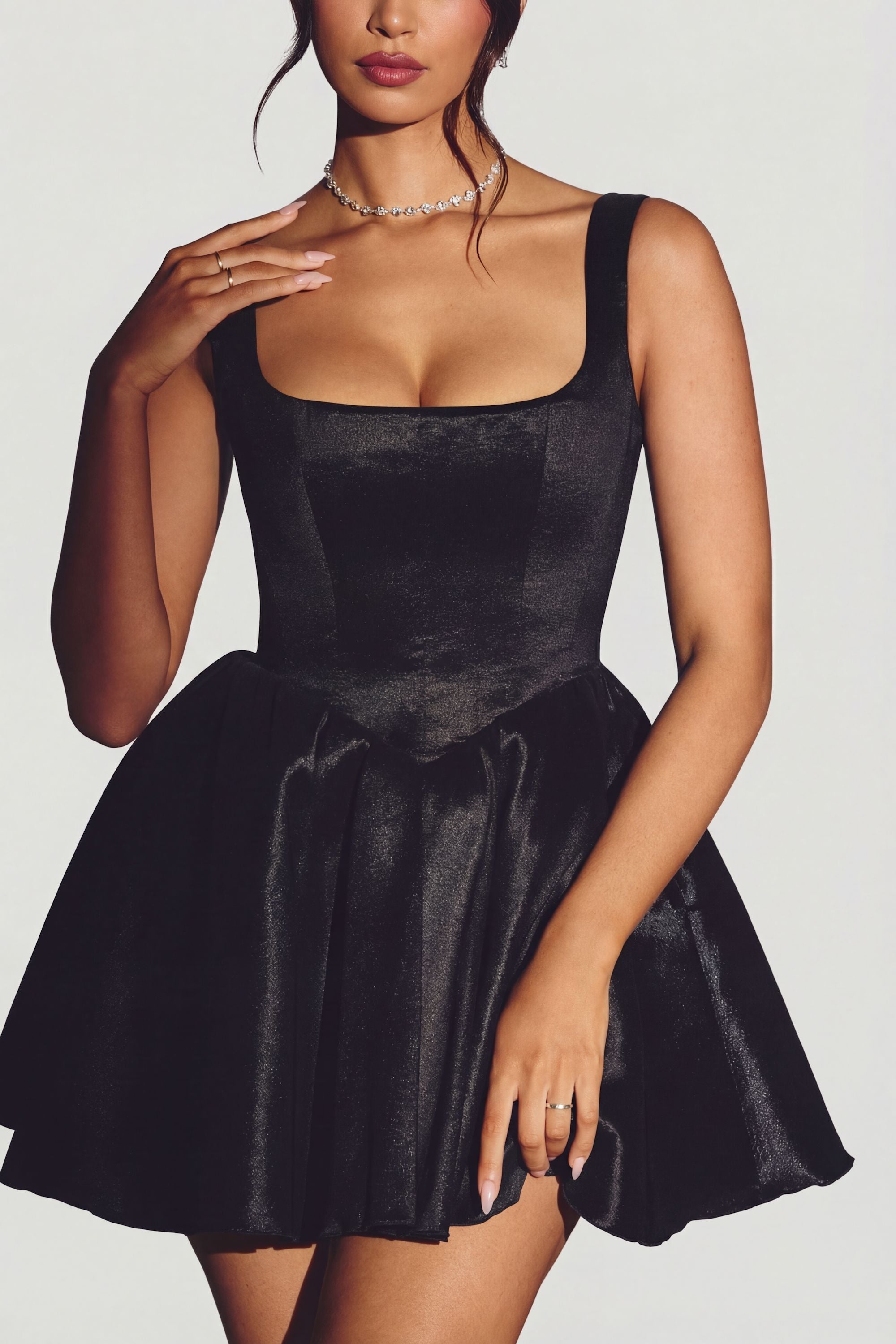 silhouette corset-dress