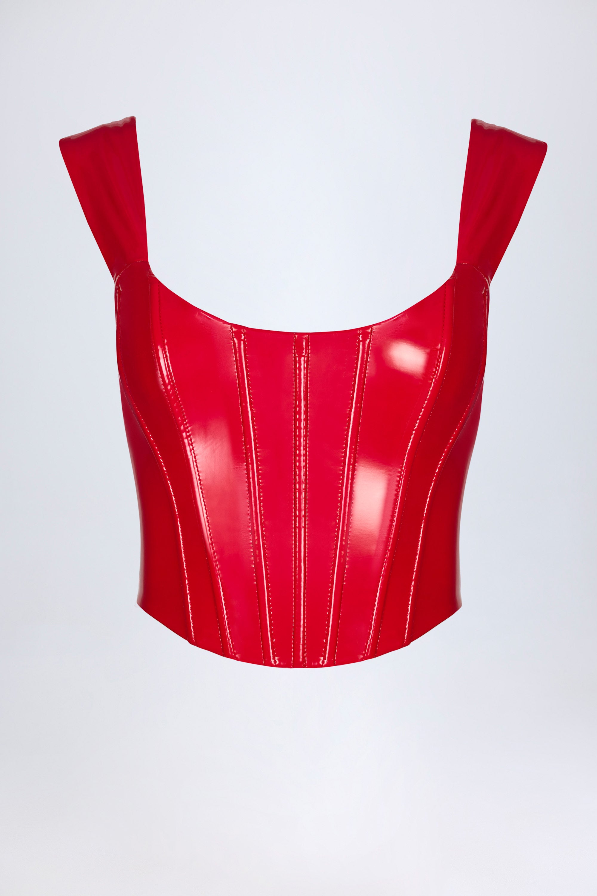corset rouge feu avec laçage