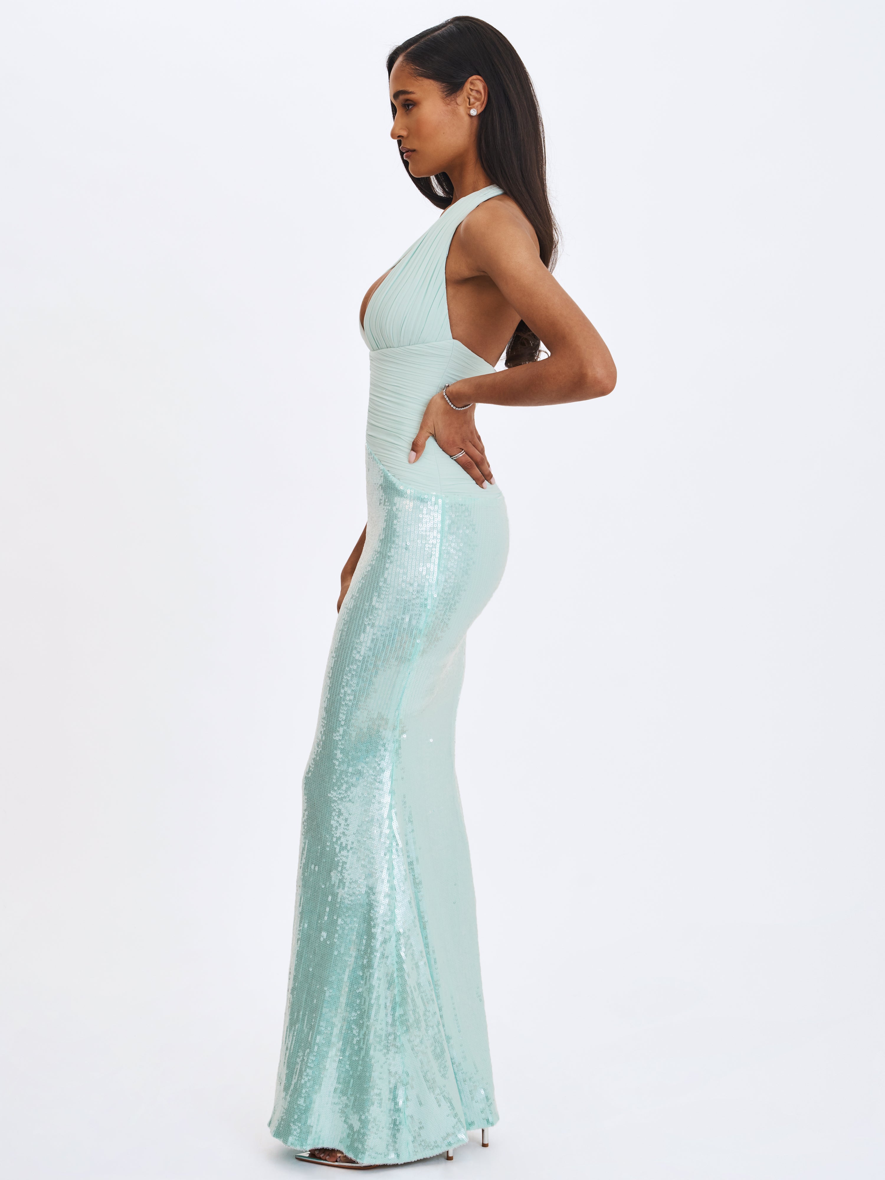 robe longue évasée