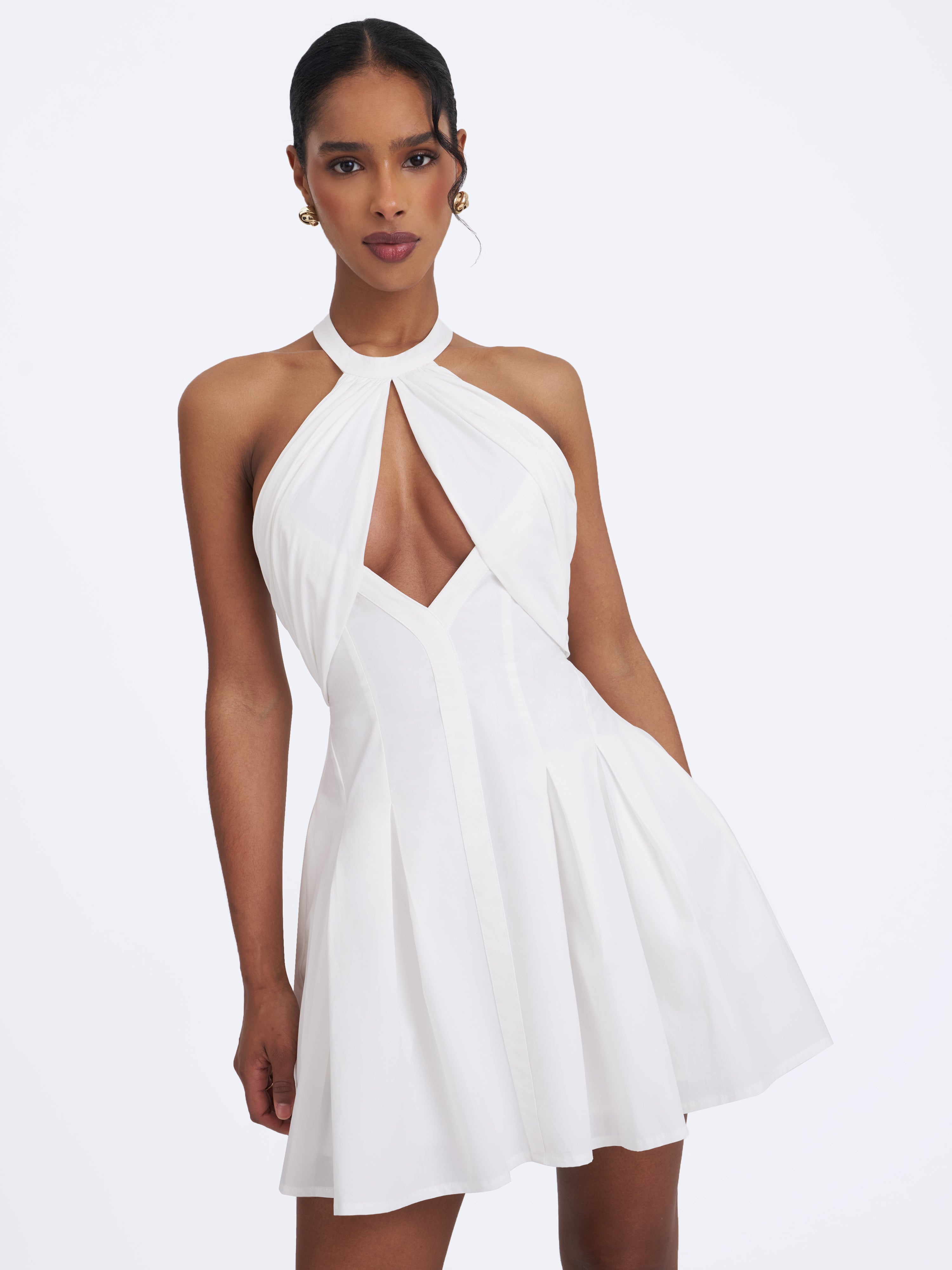 robe de popeline blanc