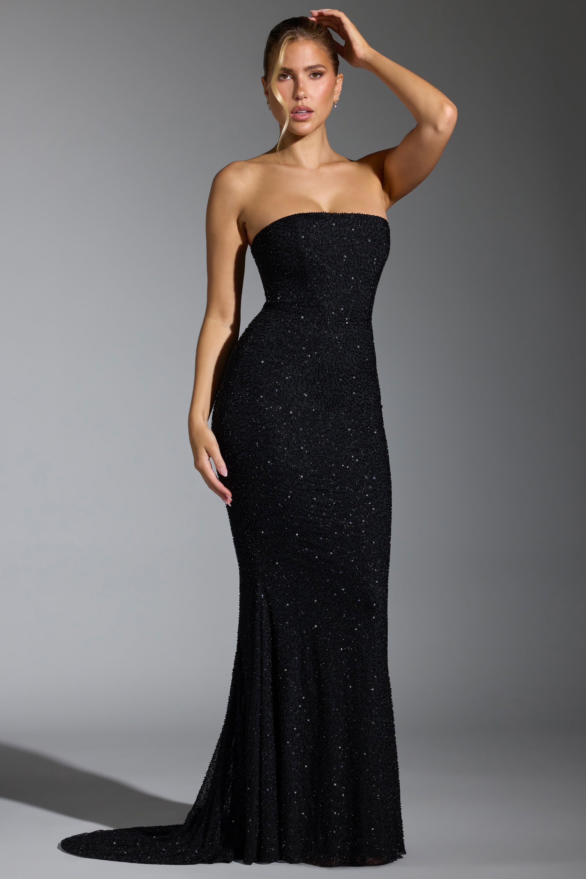 corset intégré robe noir