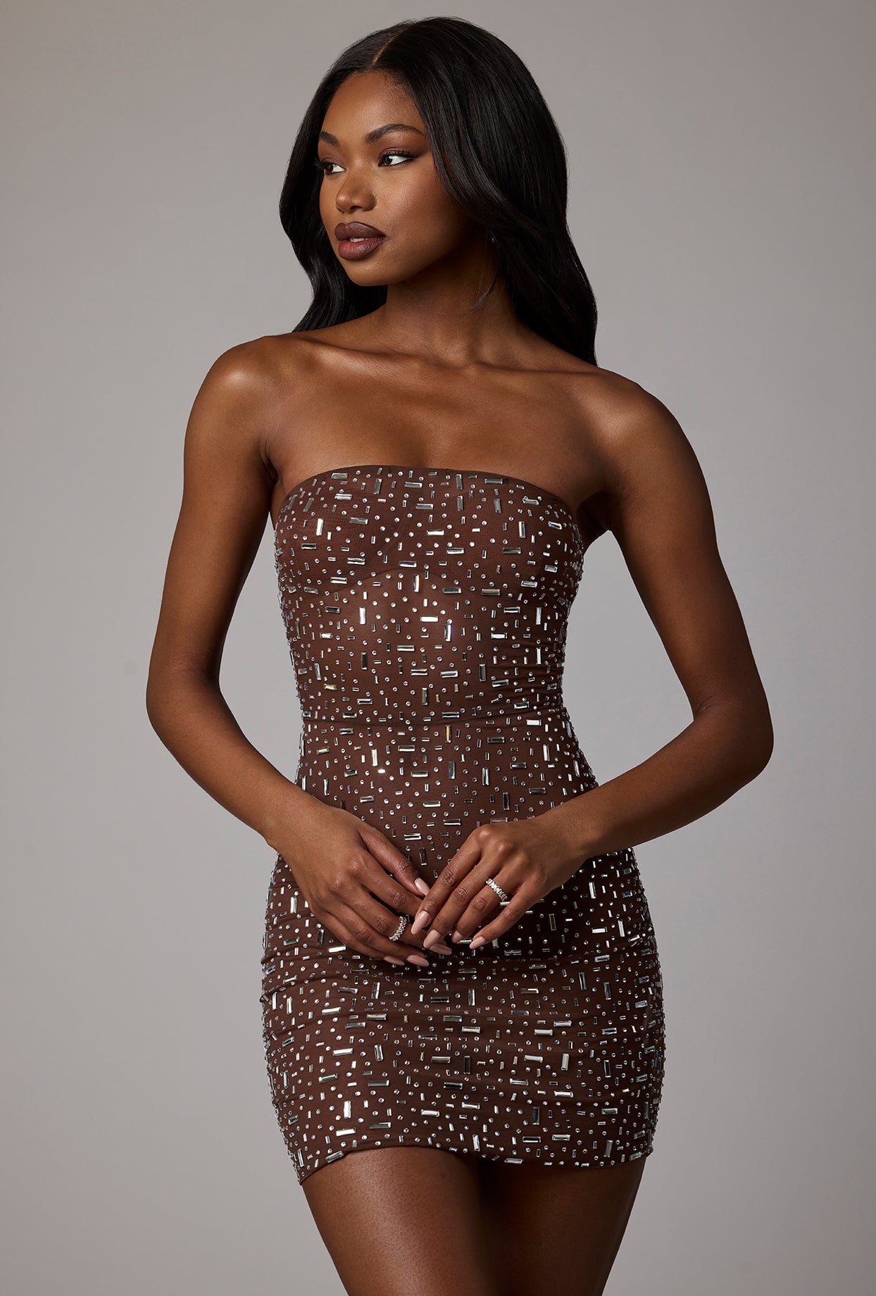Robe transparente soirée
