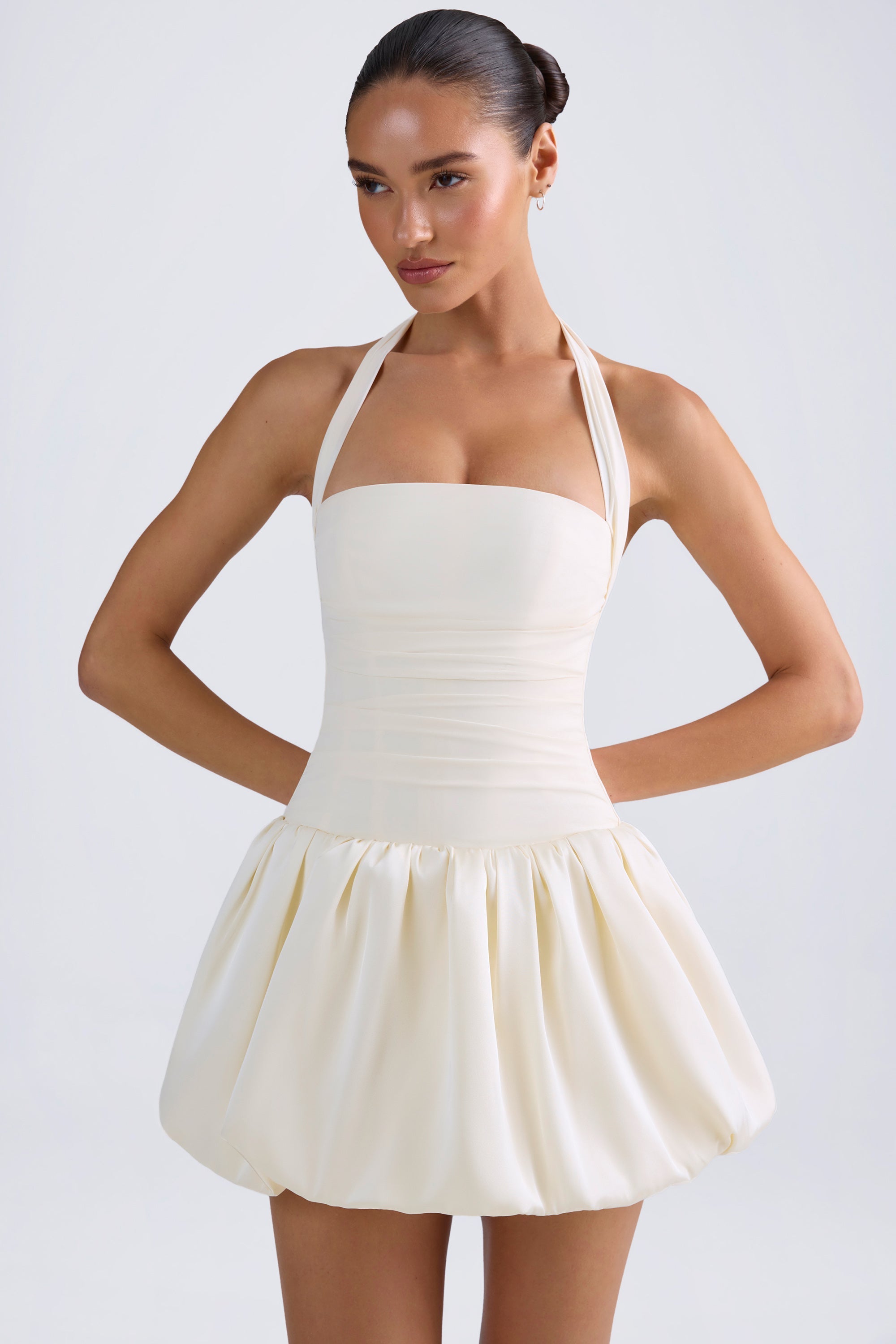 robe micro mini corse ivoire