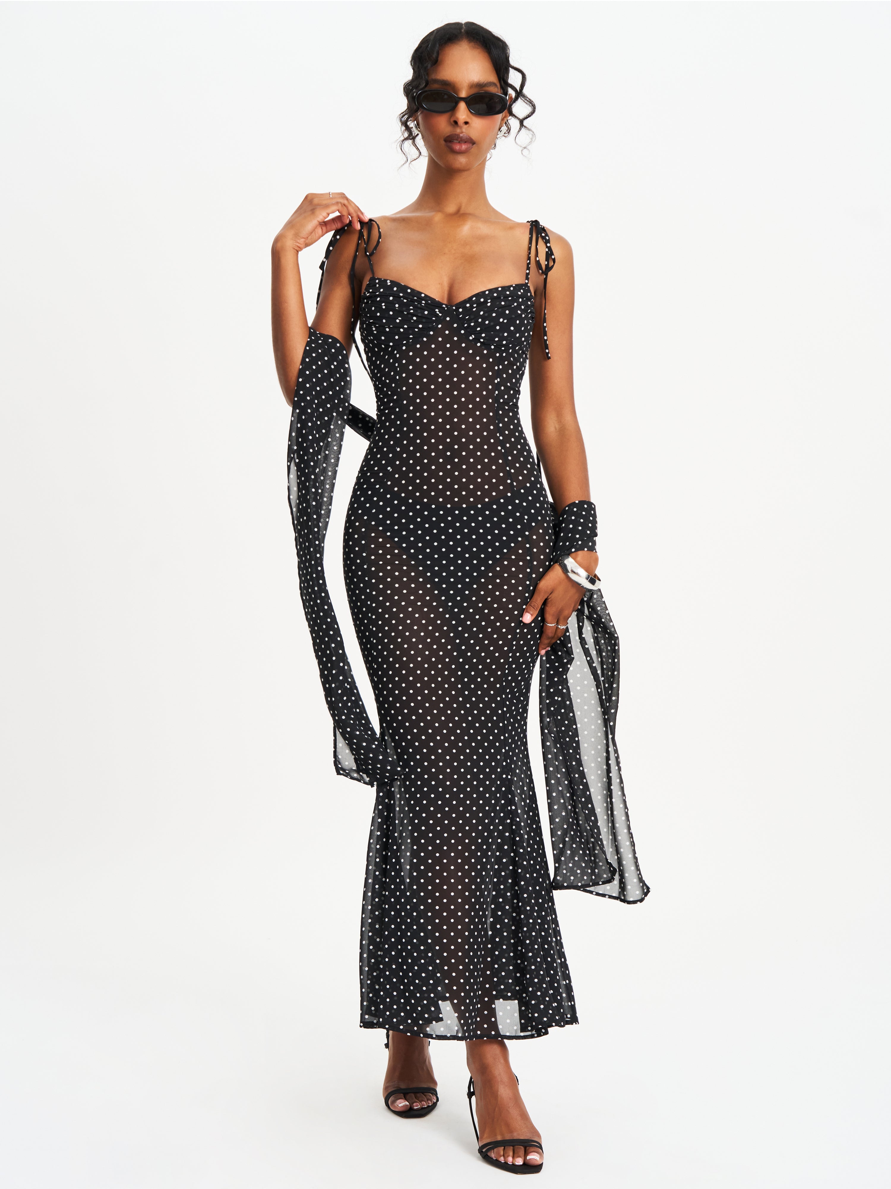 motif à pois robe Yadira