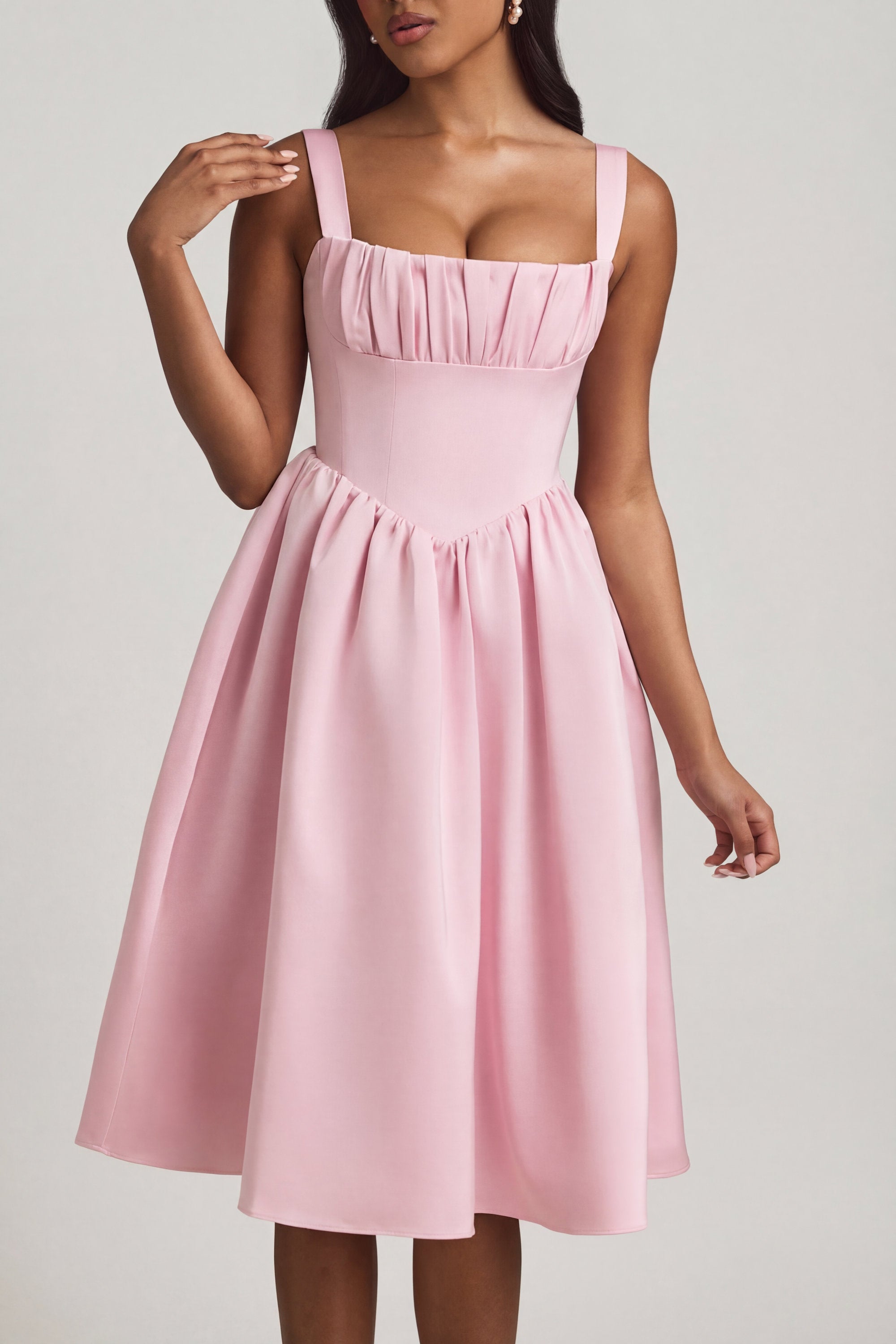 Draped Corset Dress détails soignés