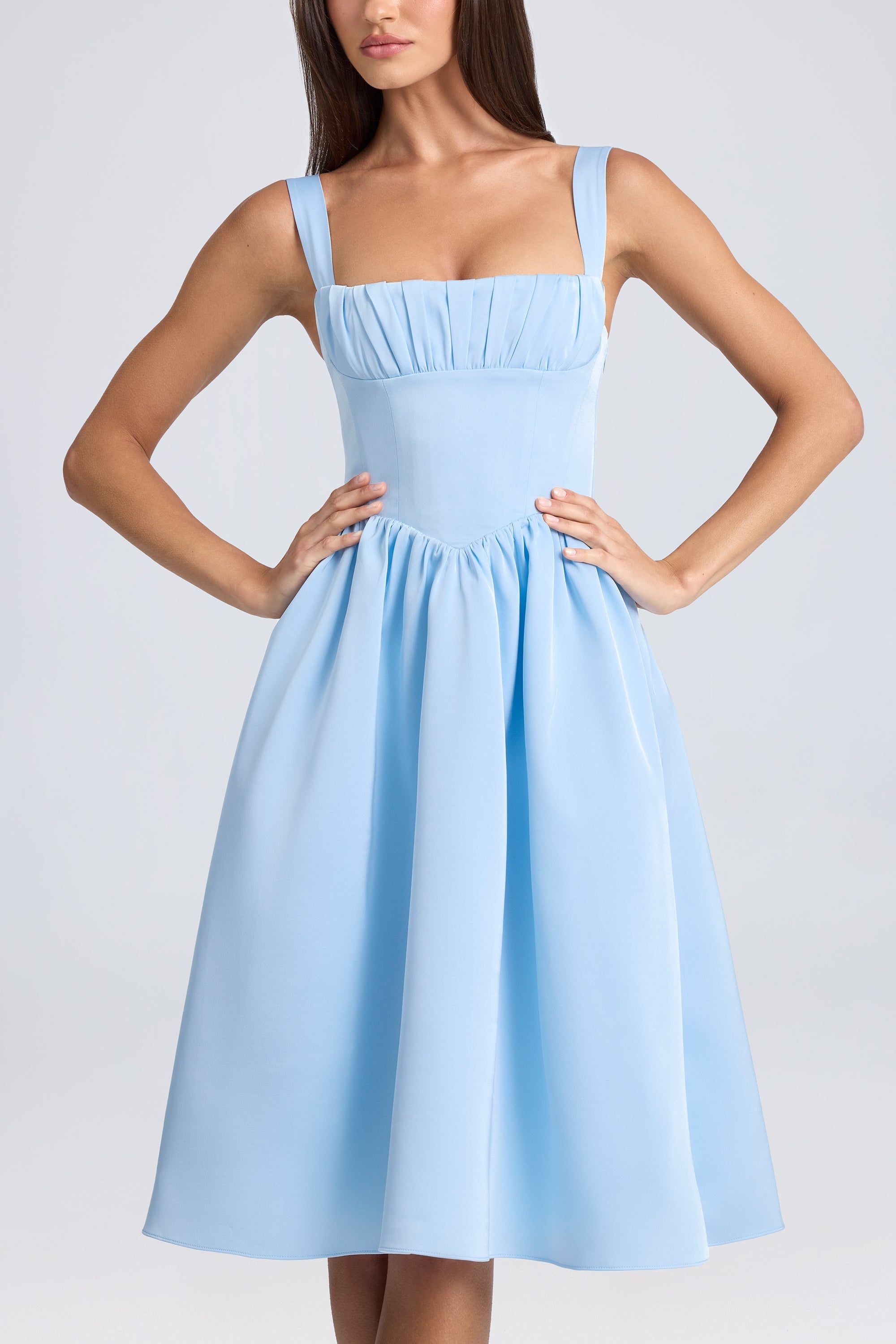 design drapé robe corset