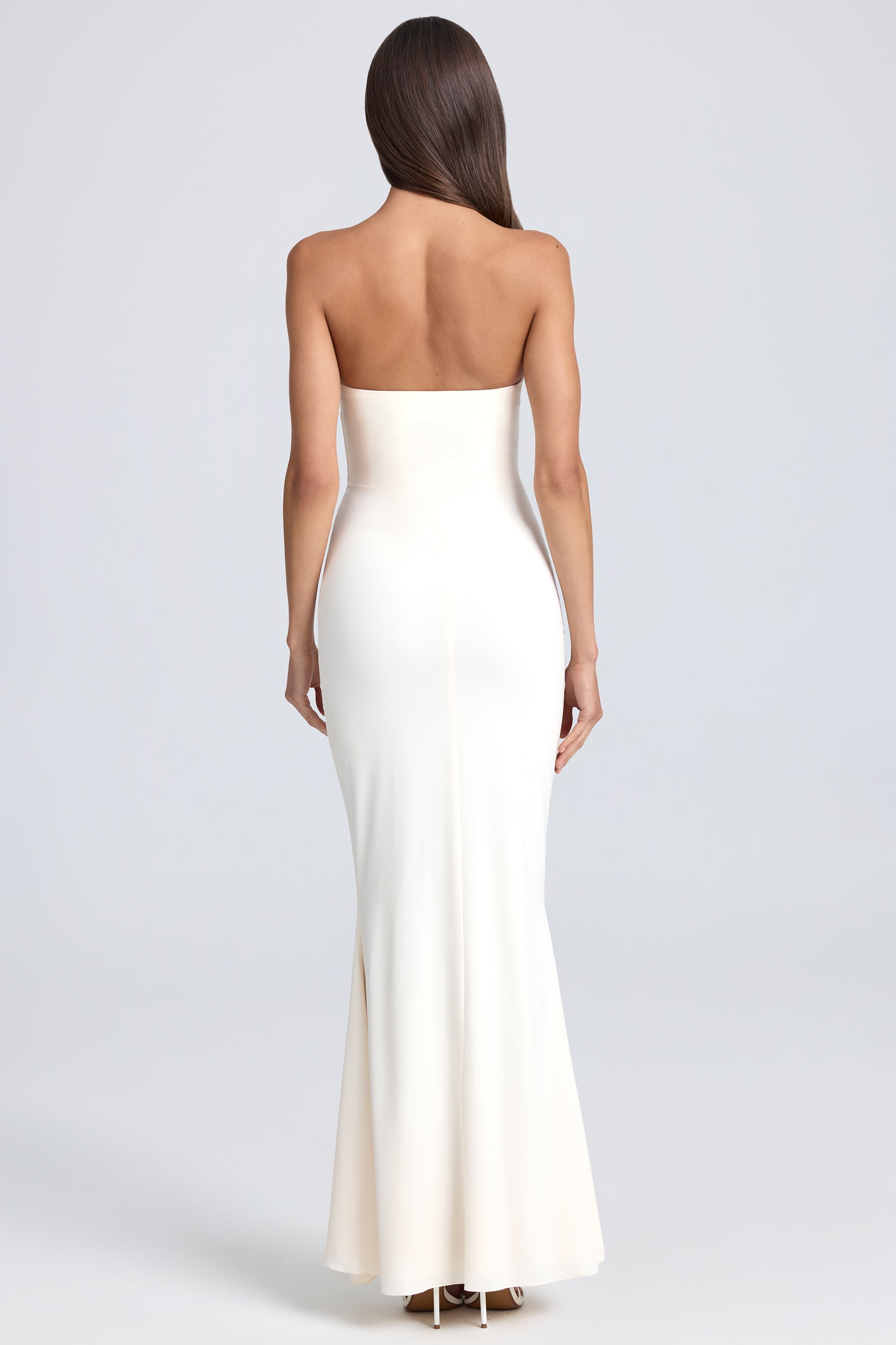 corset-dress avec détails volantés