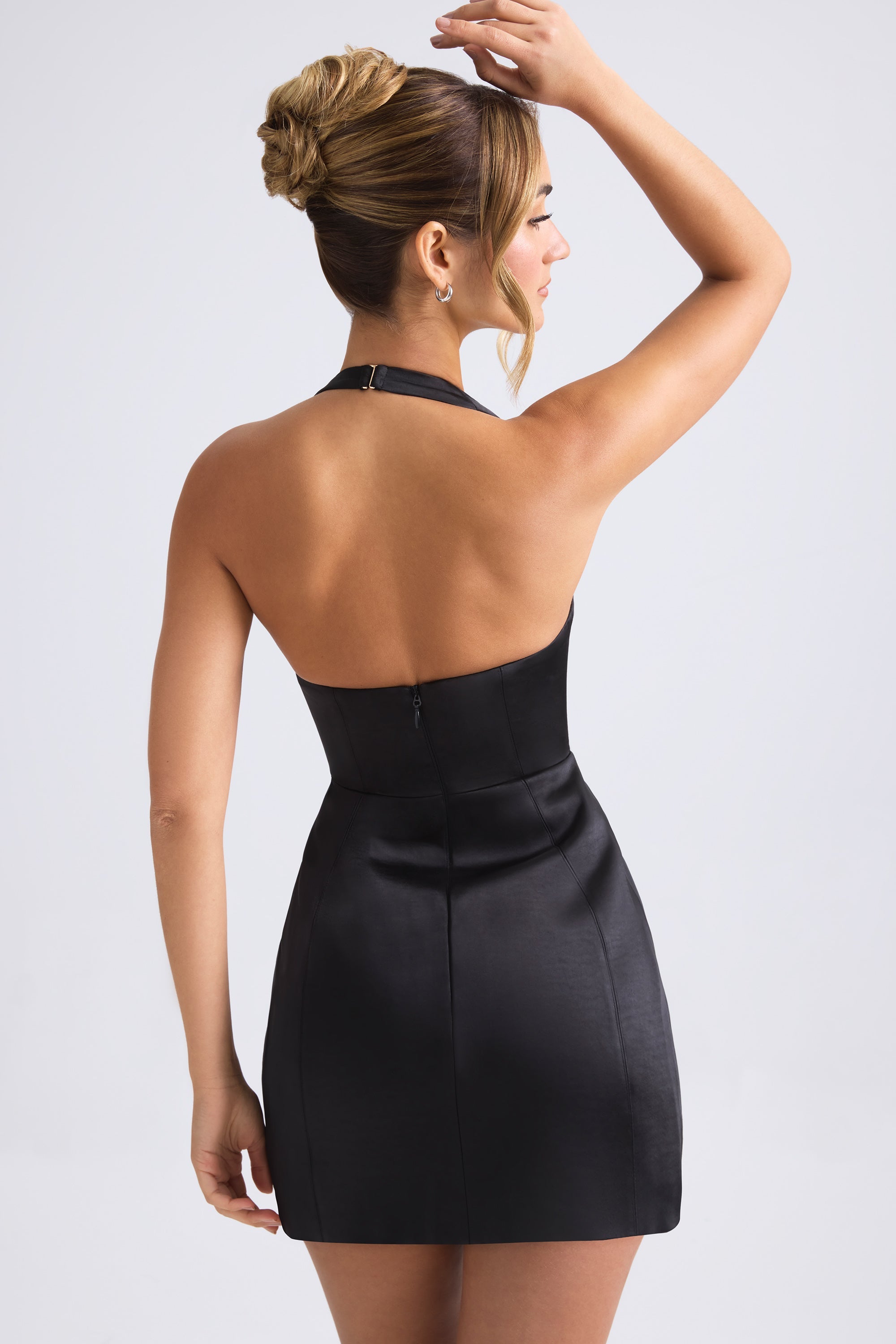 robe tulipe structurée noire