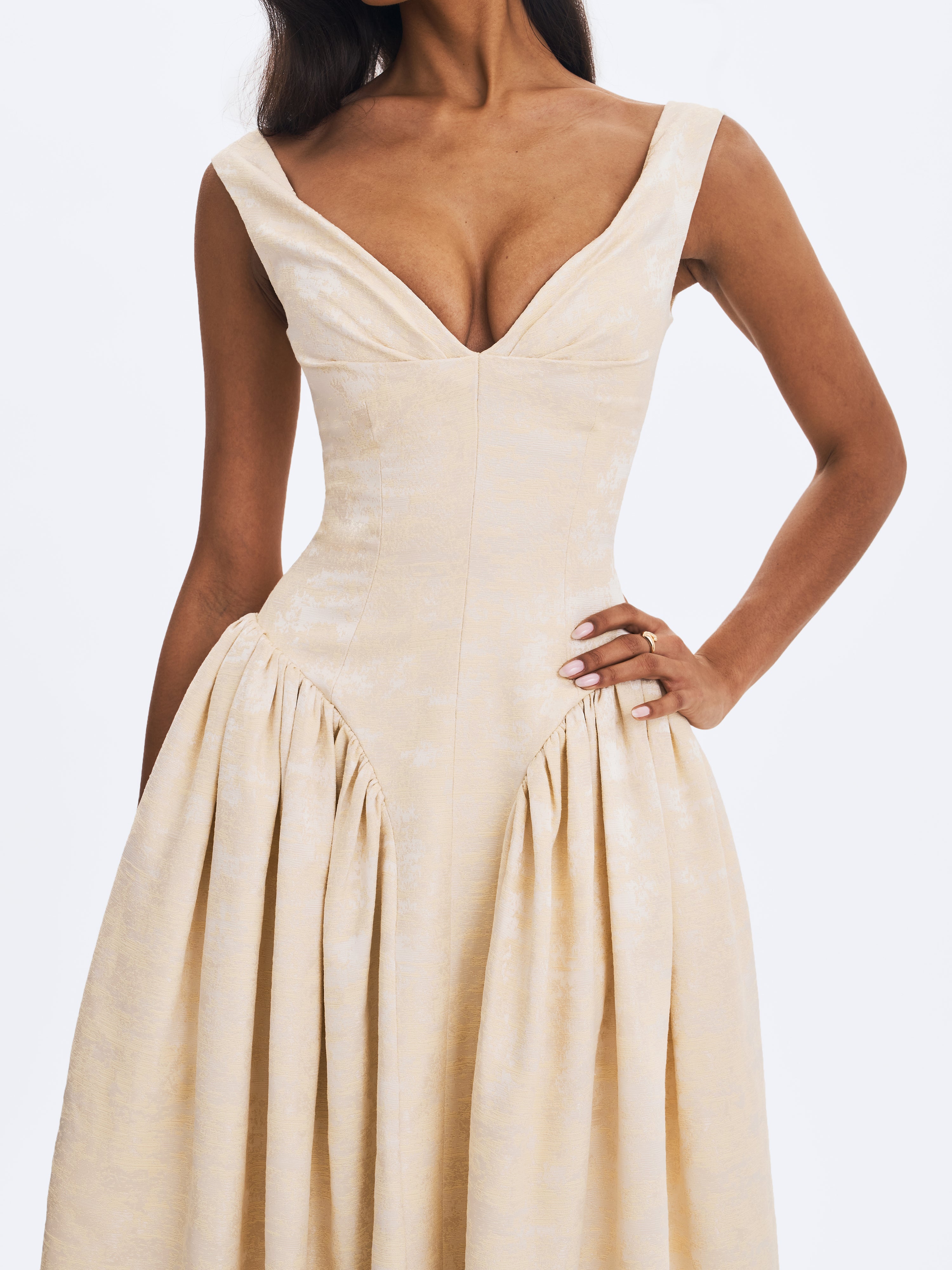 robe bustier froncé