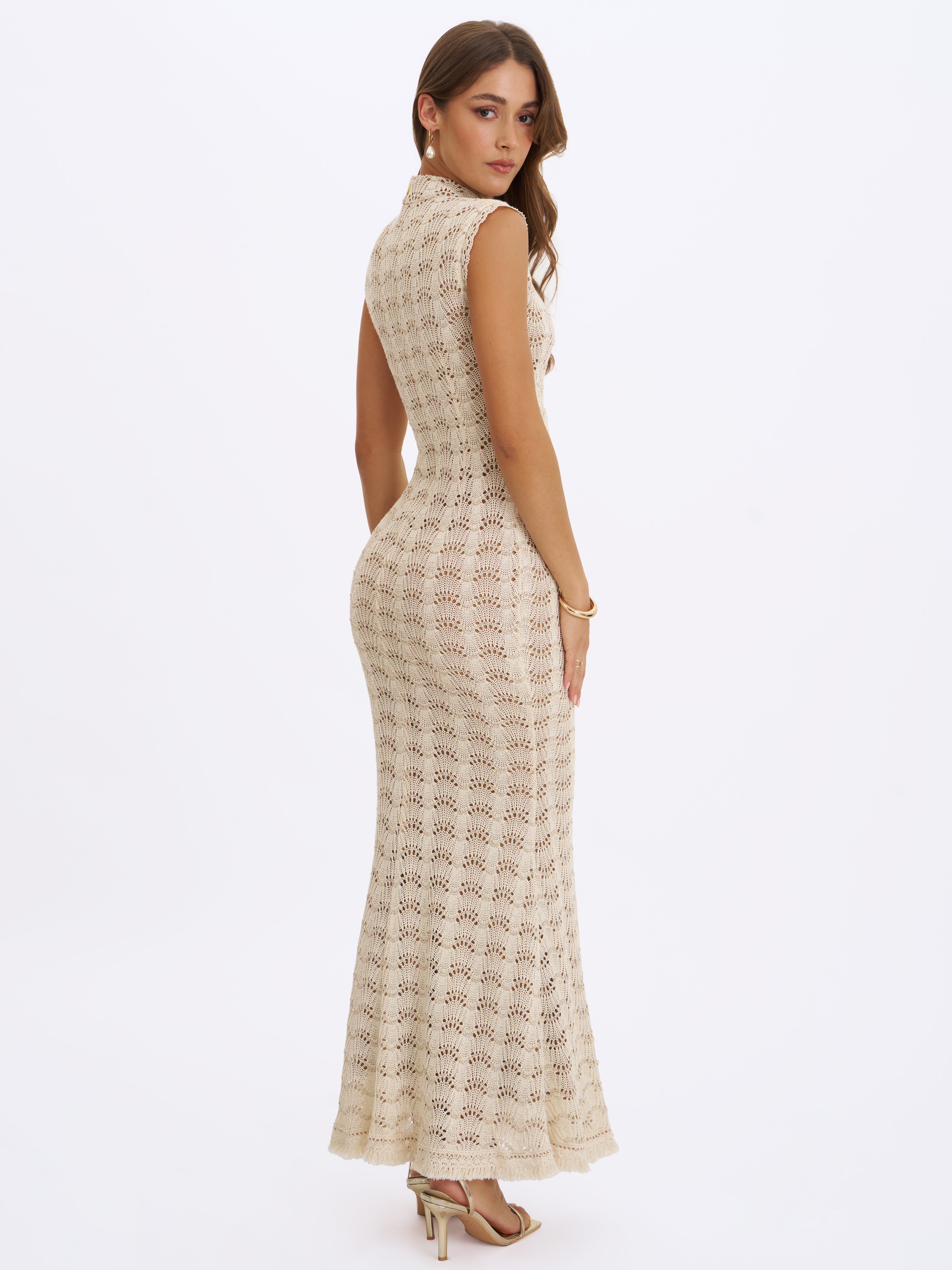 élégance robe Xylona beige