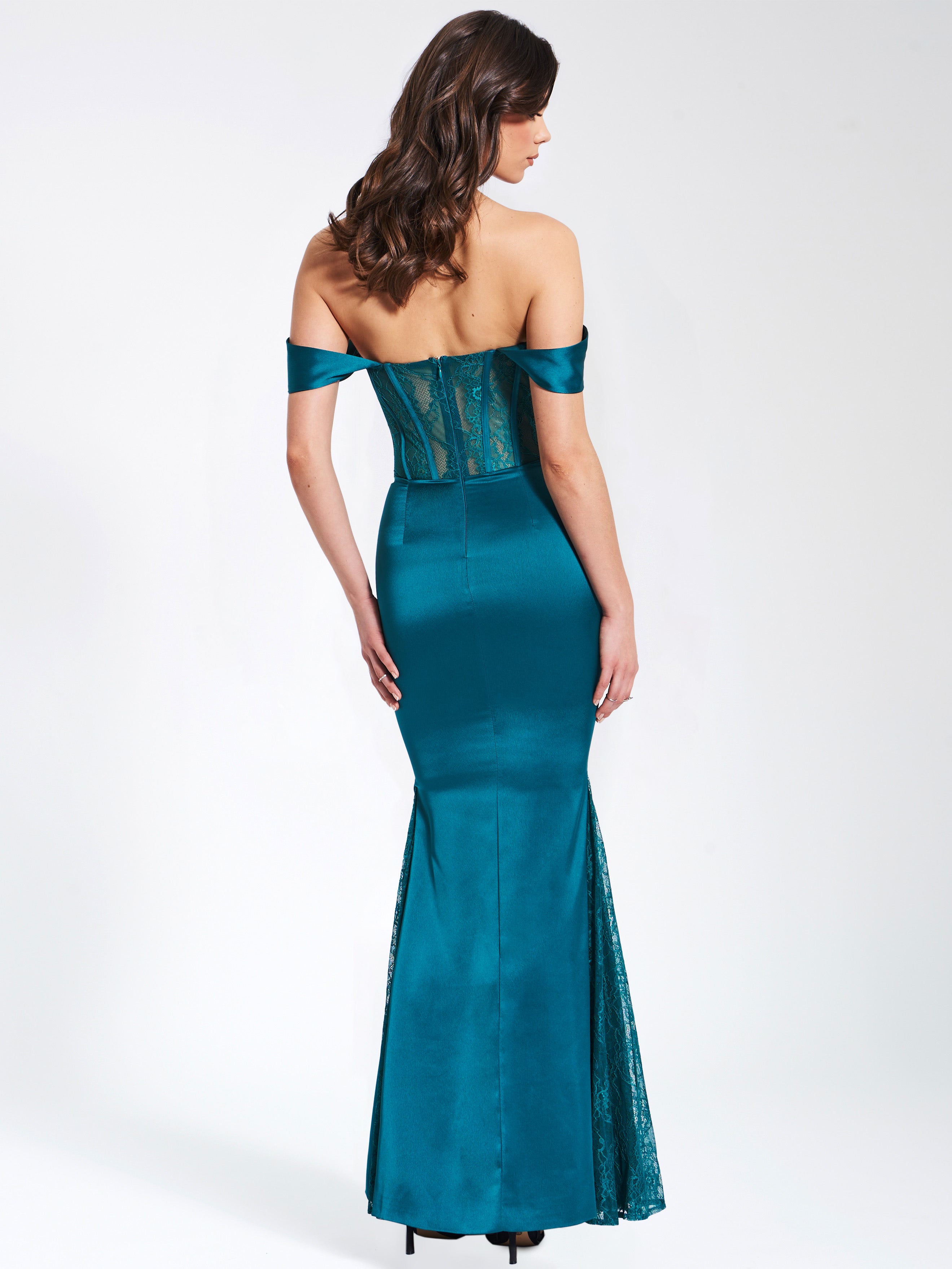 robe corset bleu