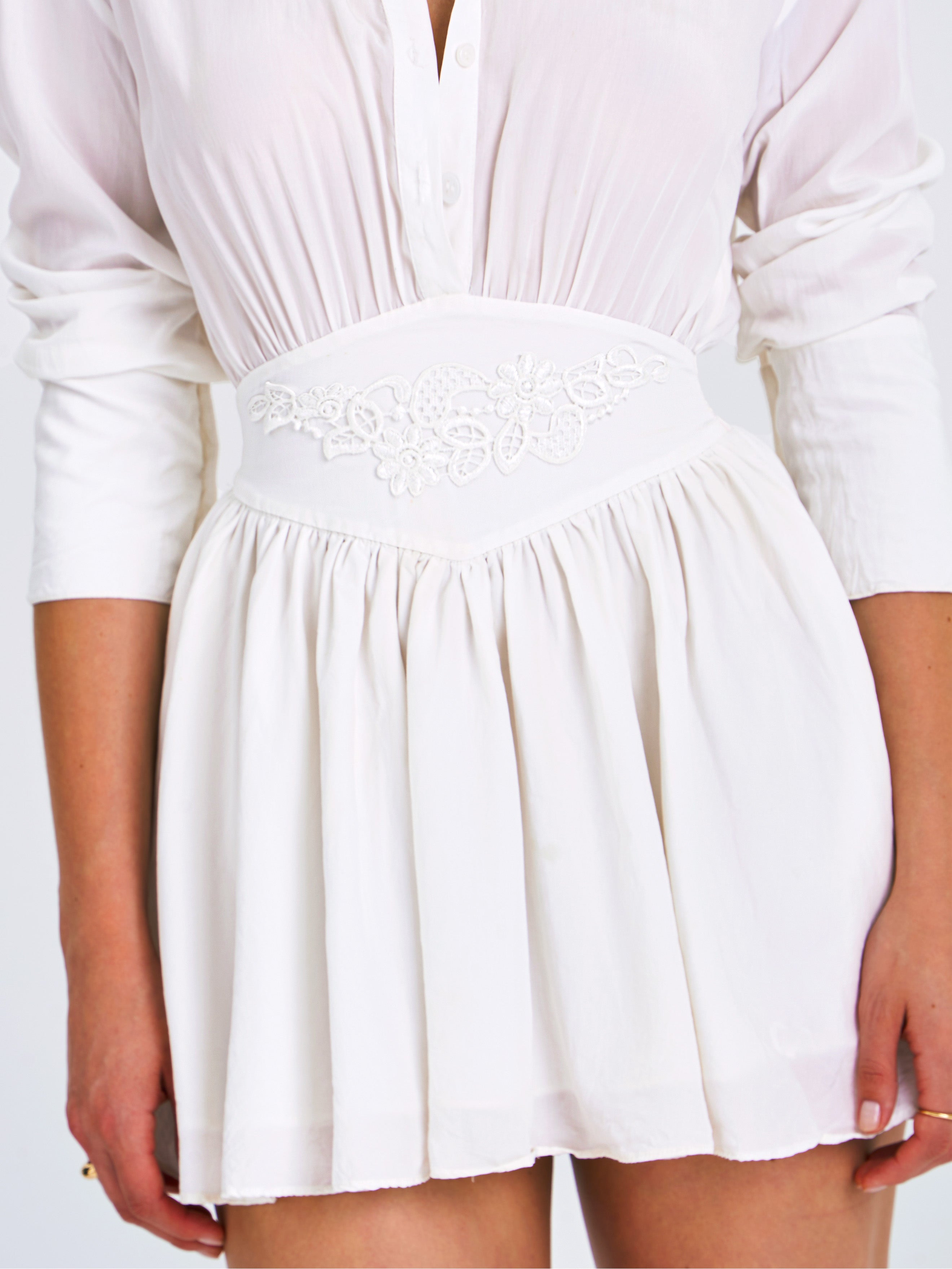 corset-dress blanc luxe