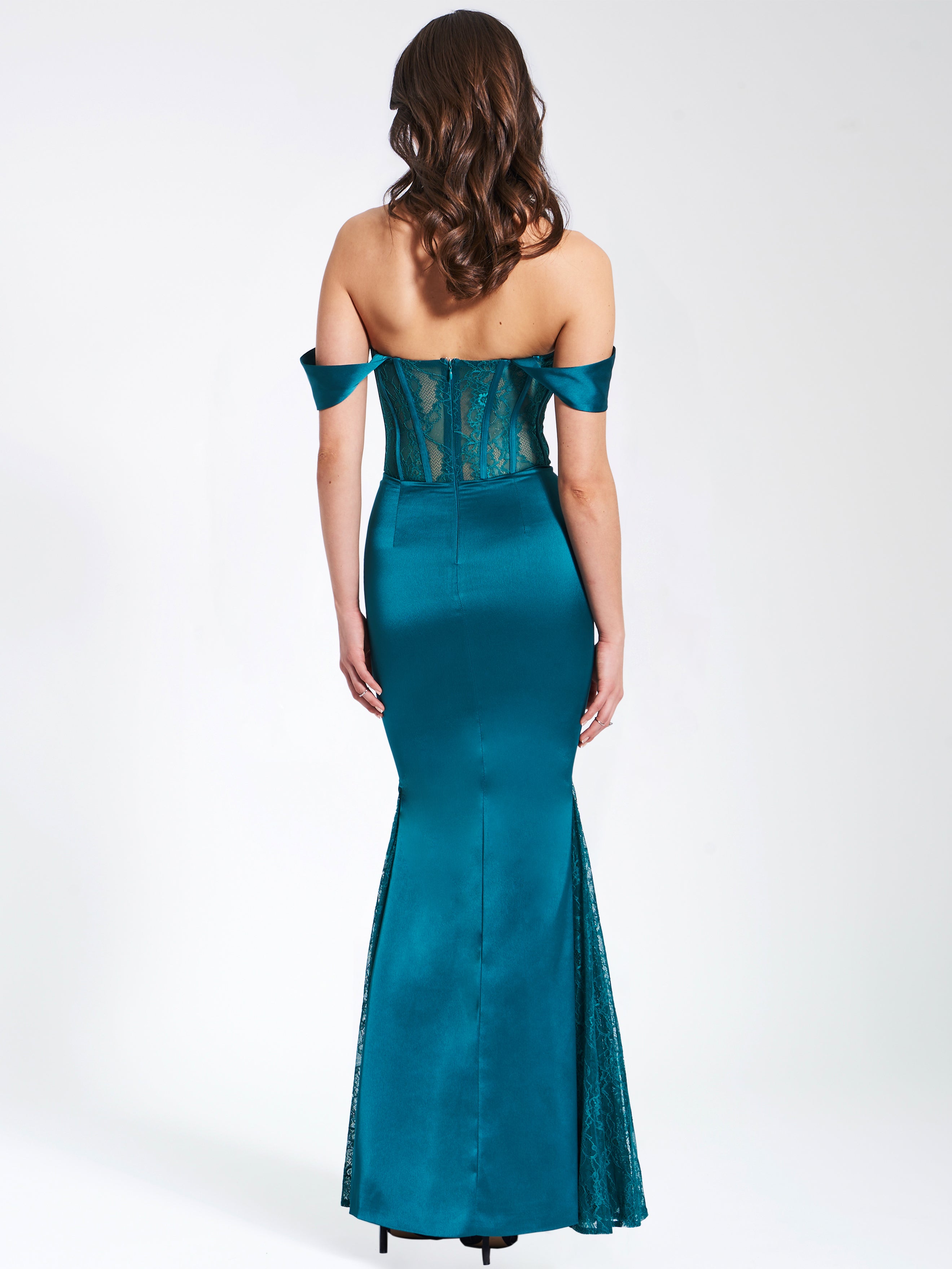 élégance corset teal