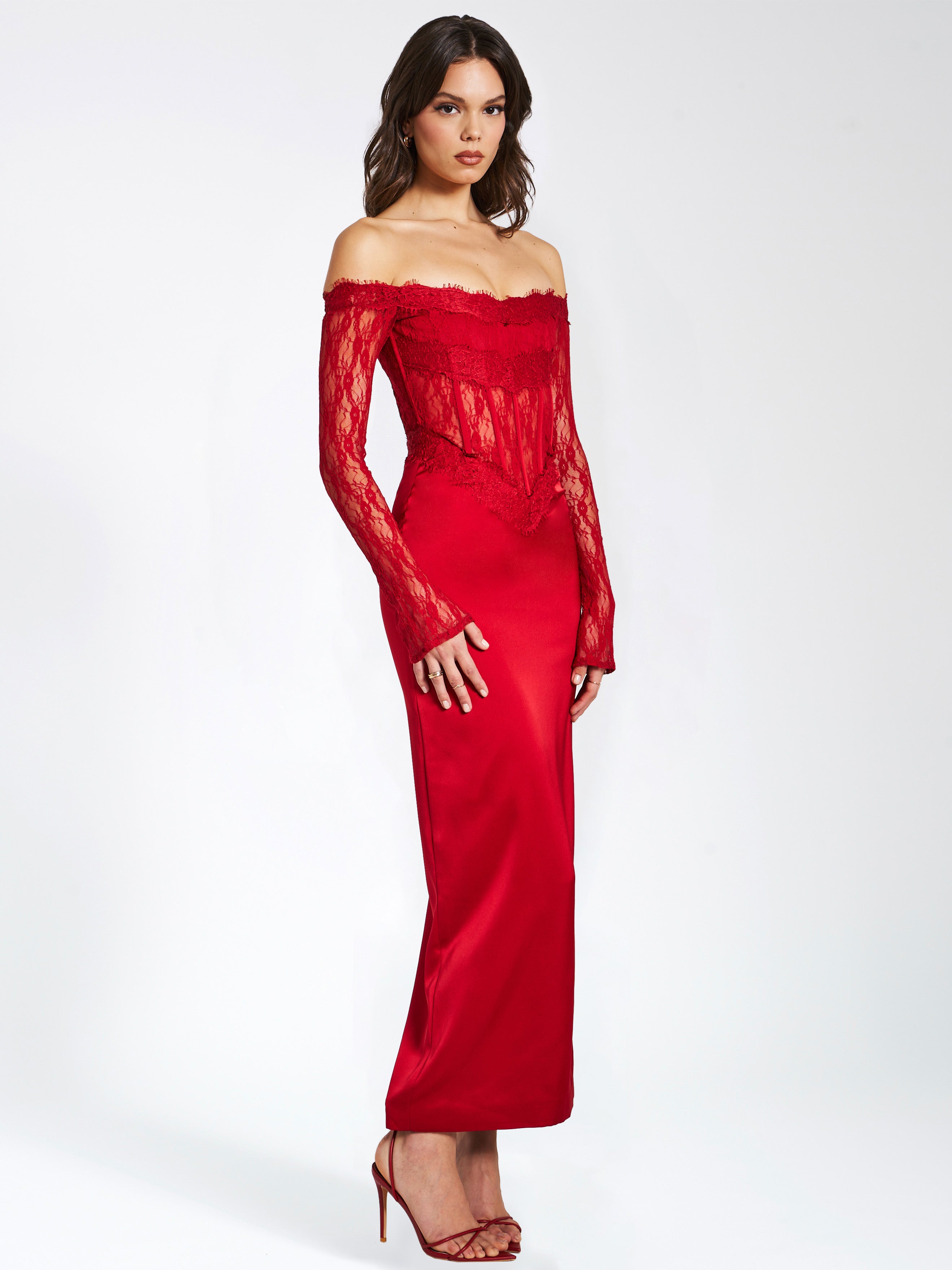Robe corset-dress rouge