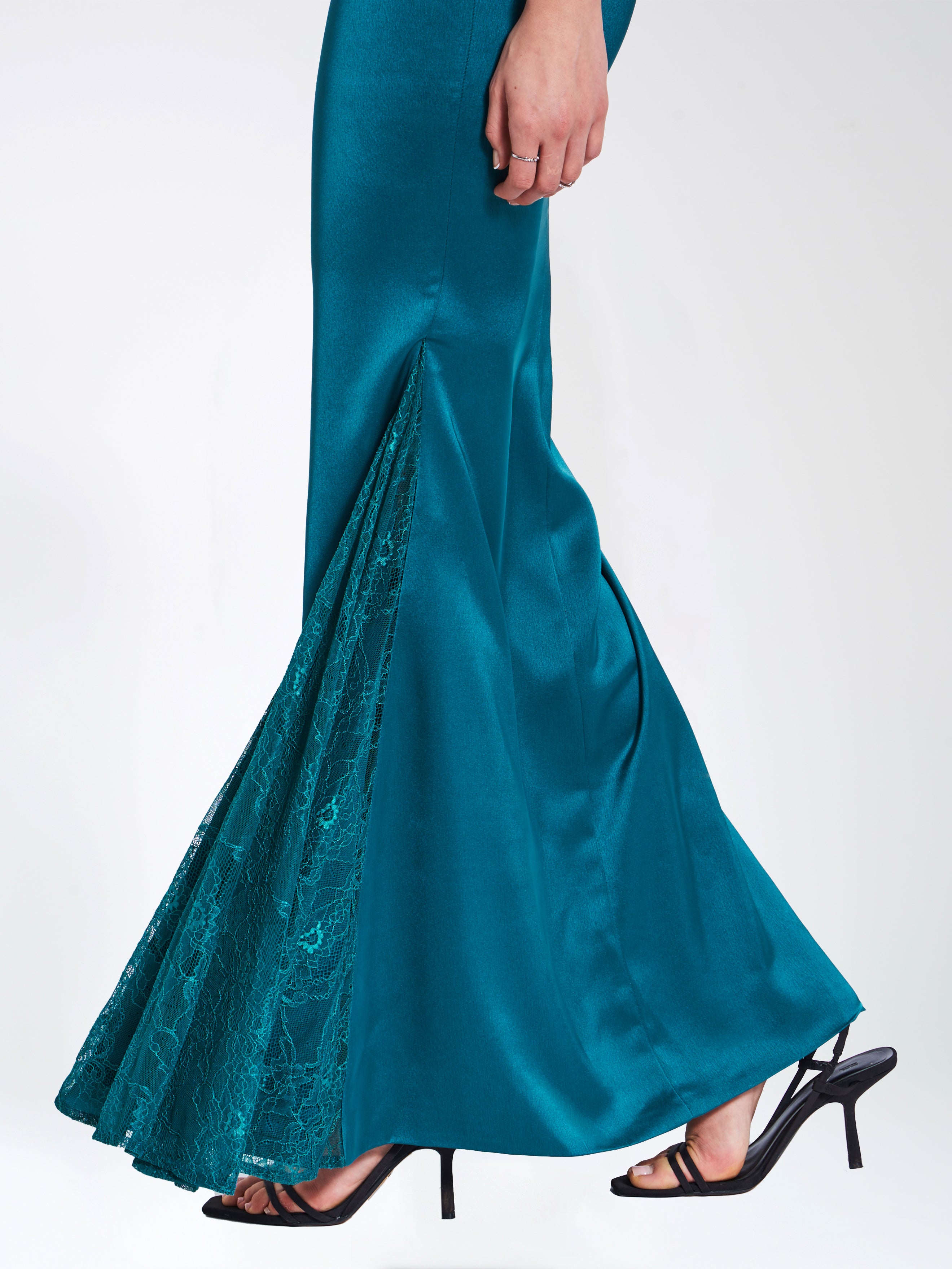robe soirée teal