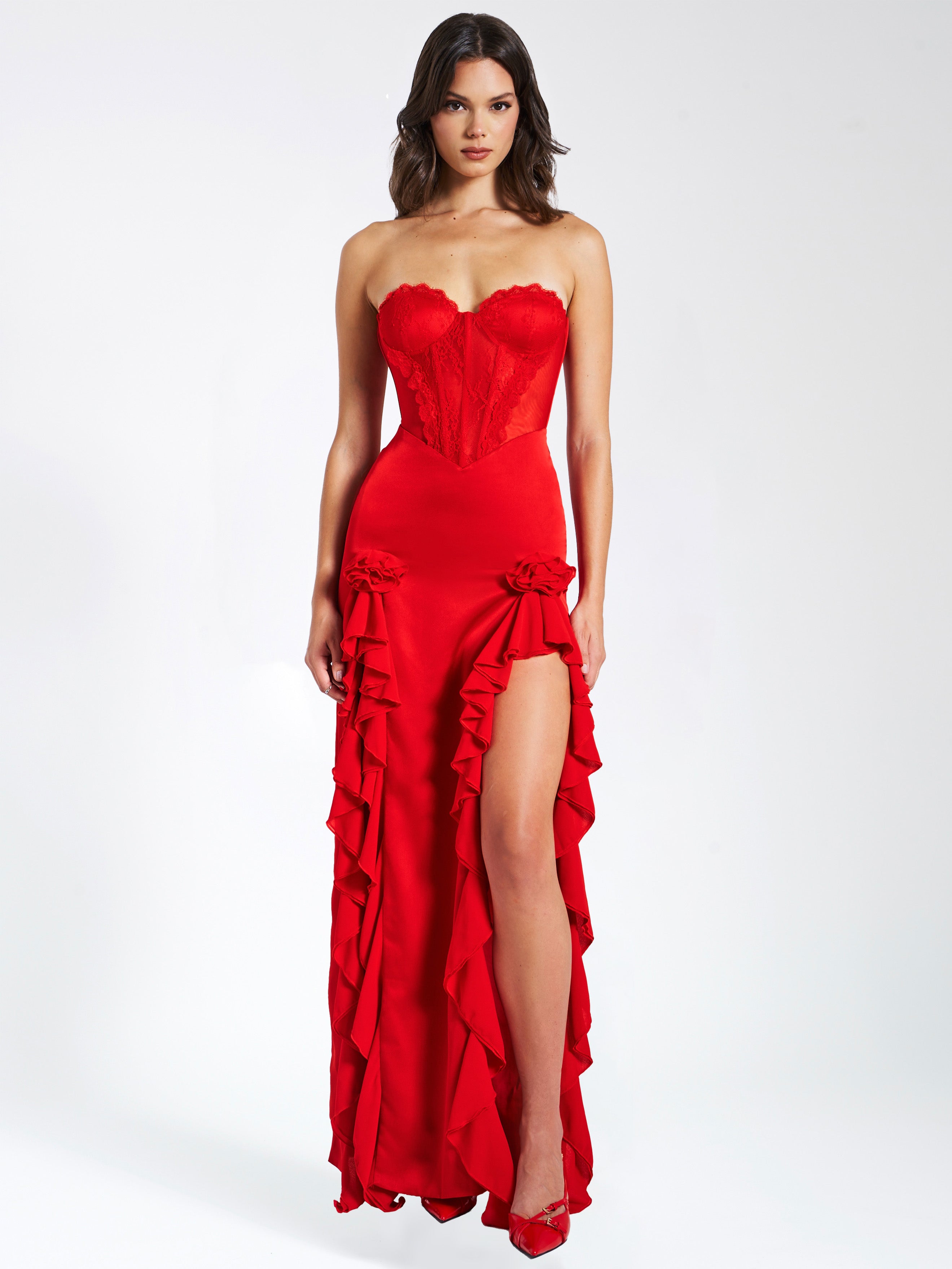 corset-dress rouge