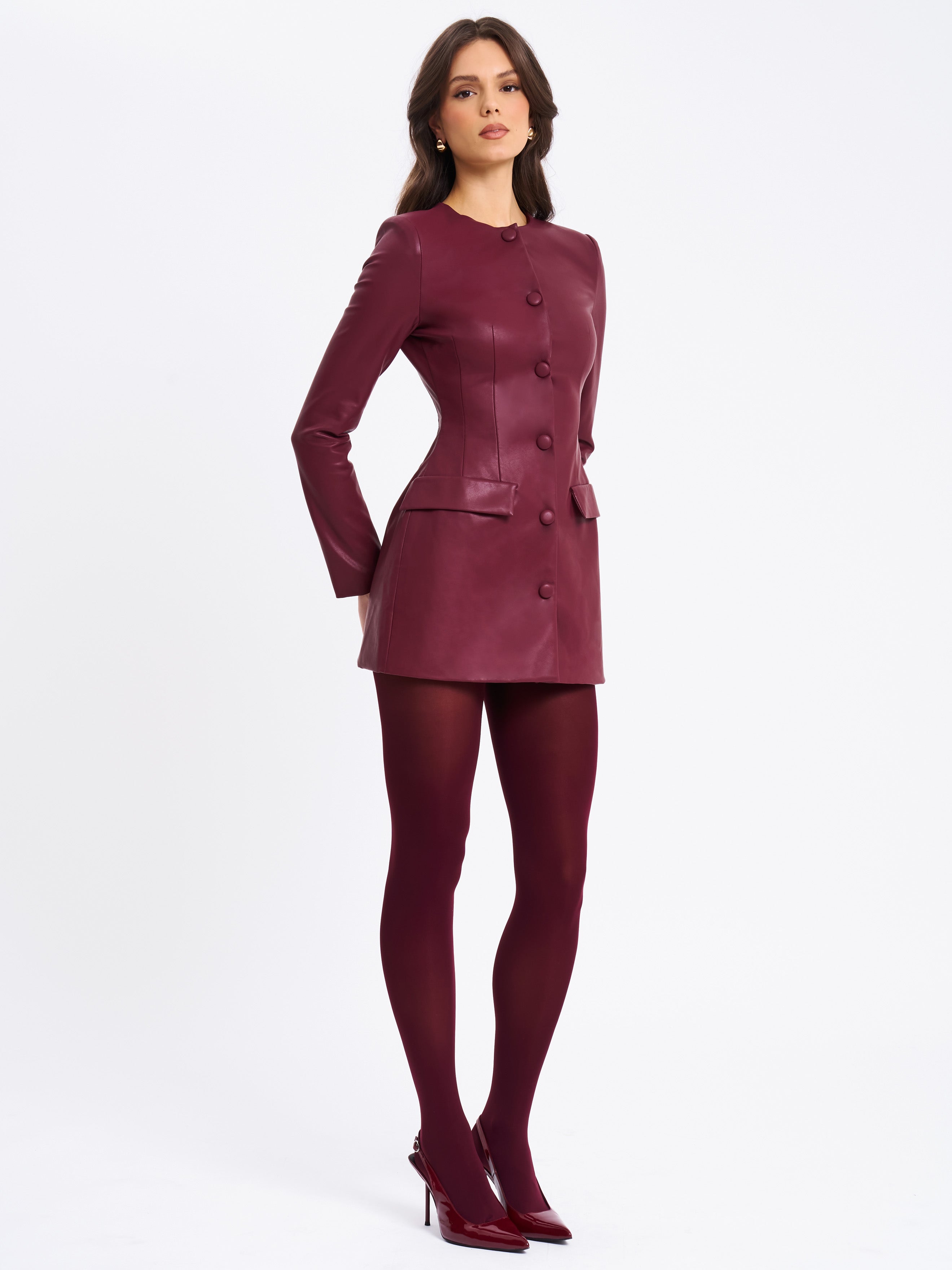 vêtement tendance Baila Burgundy Vegan