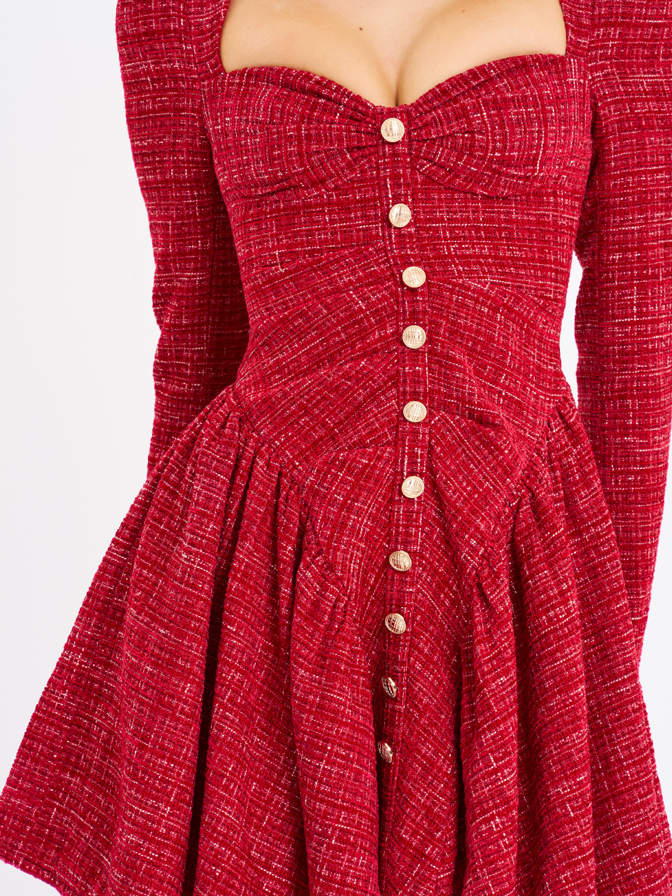 robe drop waist rouge