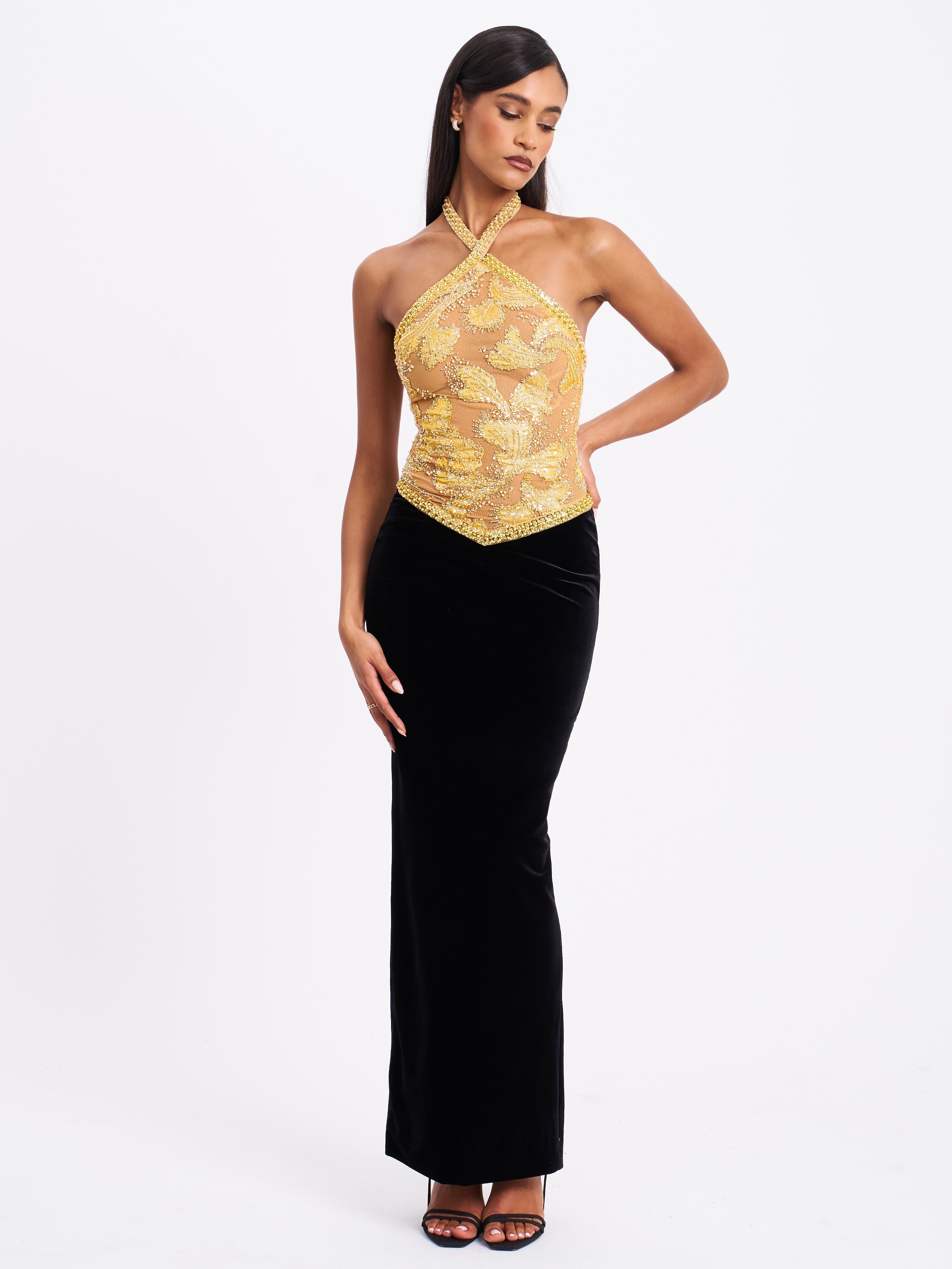 robe maxi style vintage