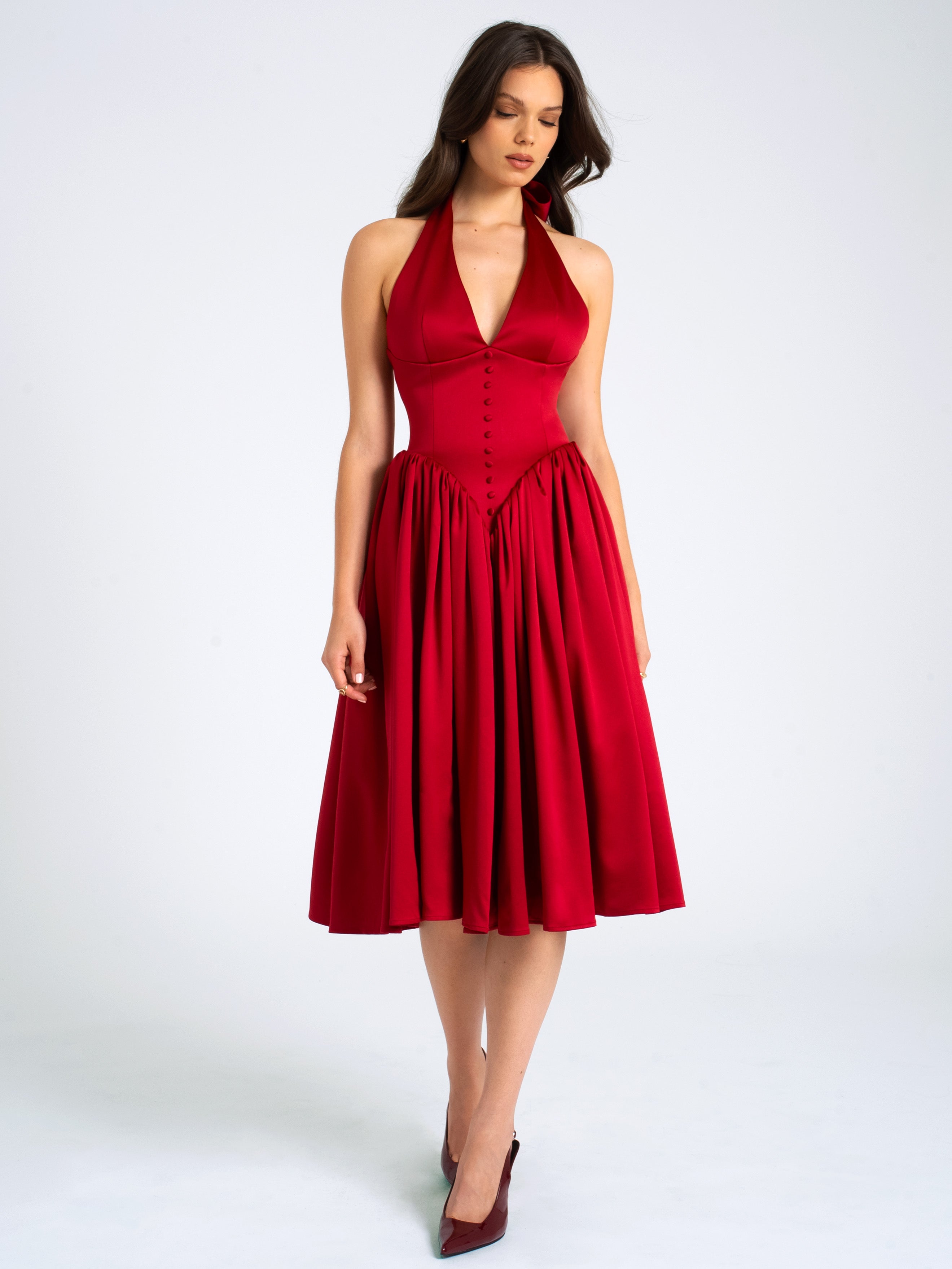 robe élégante rouge