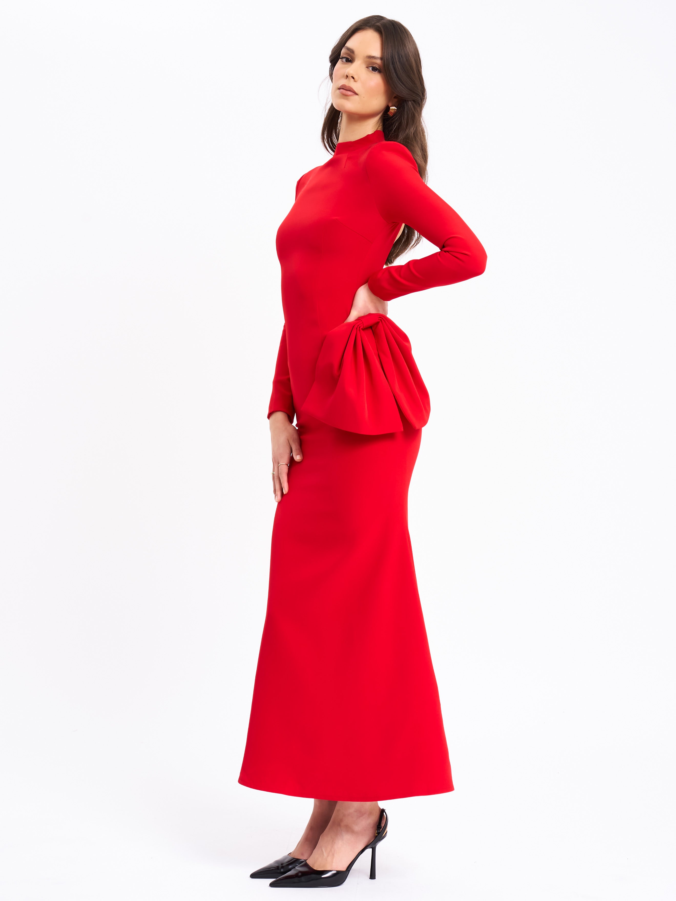 Maxi dress manches longues