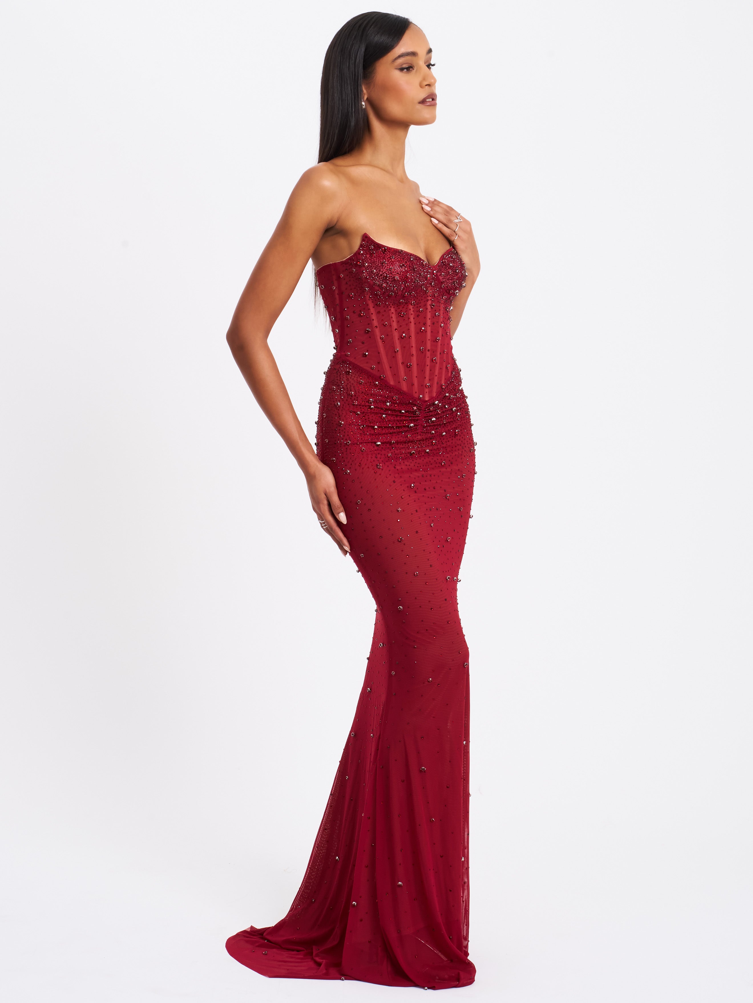 Robe glamour longueur maxi