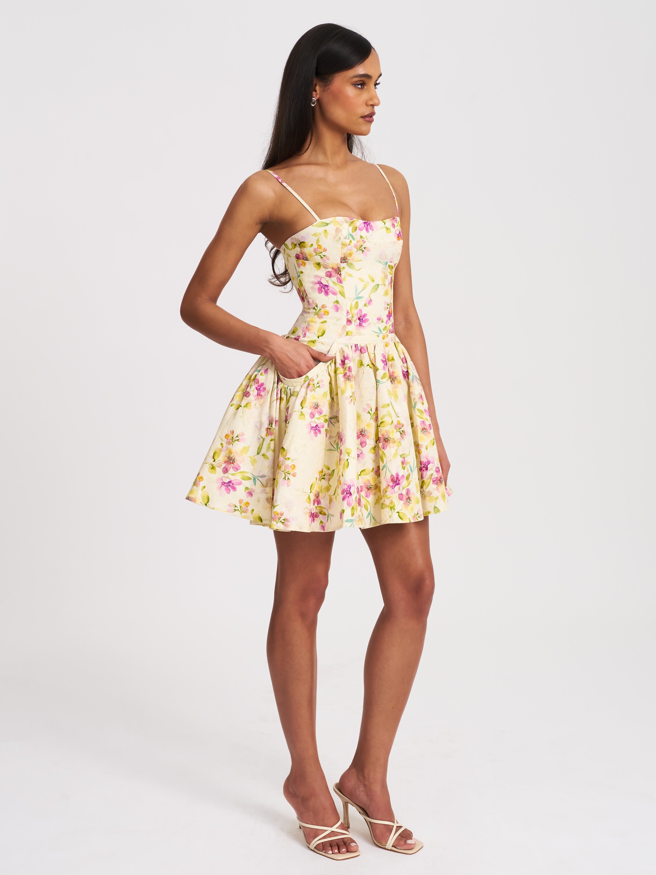 motif floral robe Valda