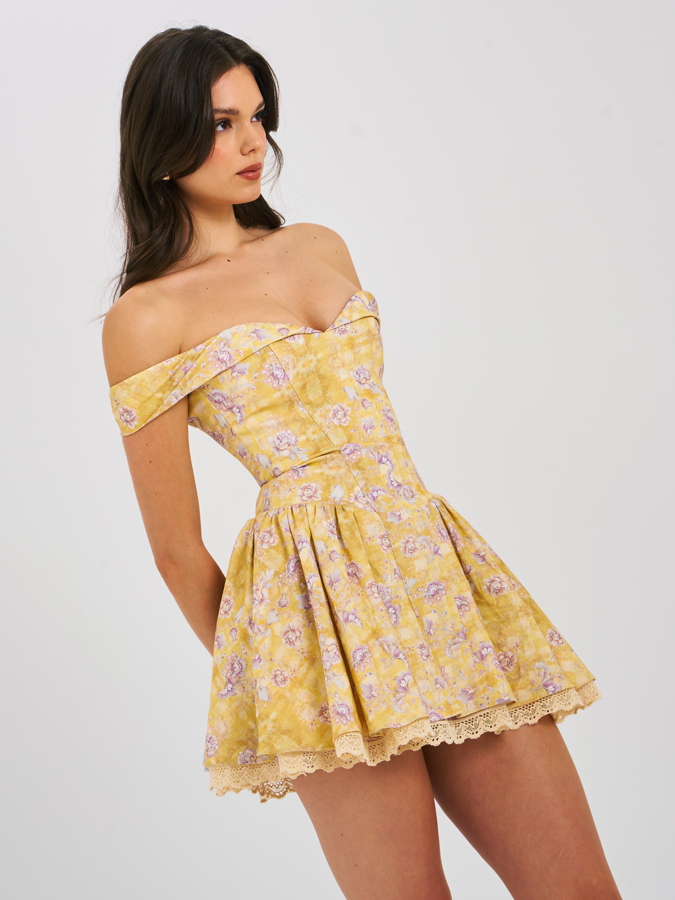 robe été col off shoulder