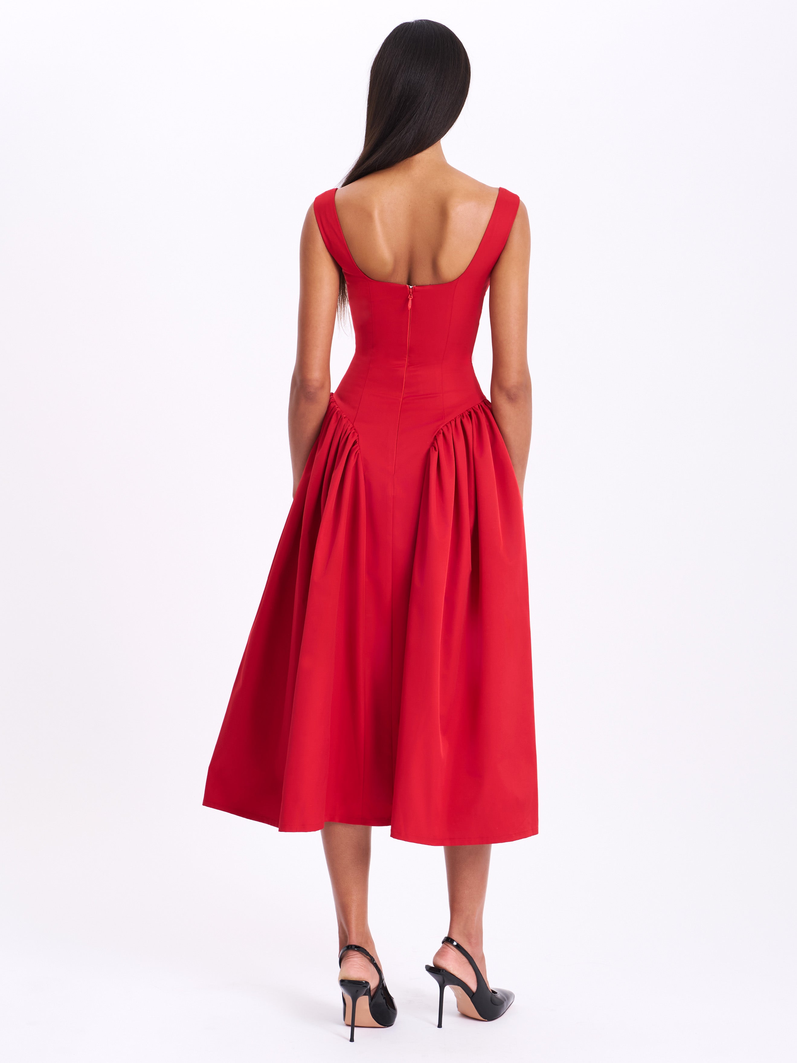 design raffiné Nahla Red Dress