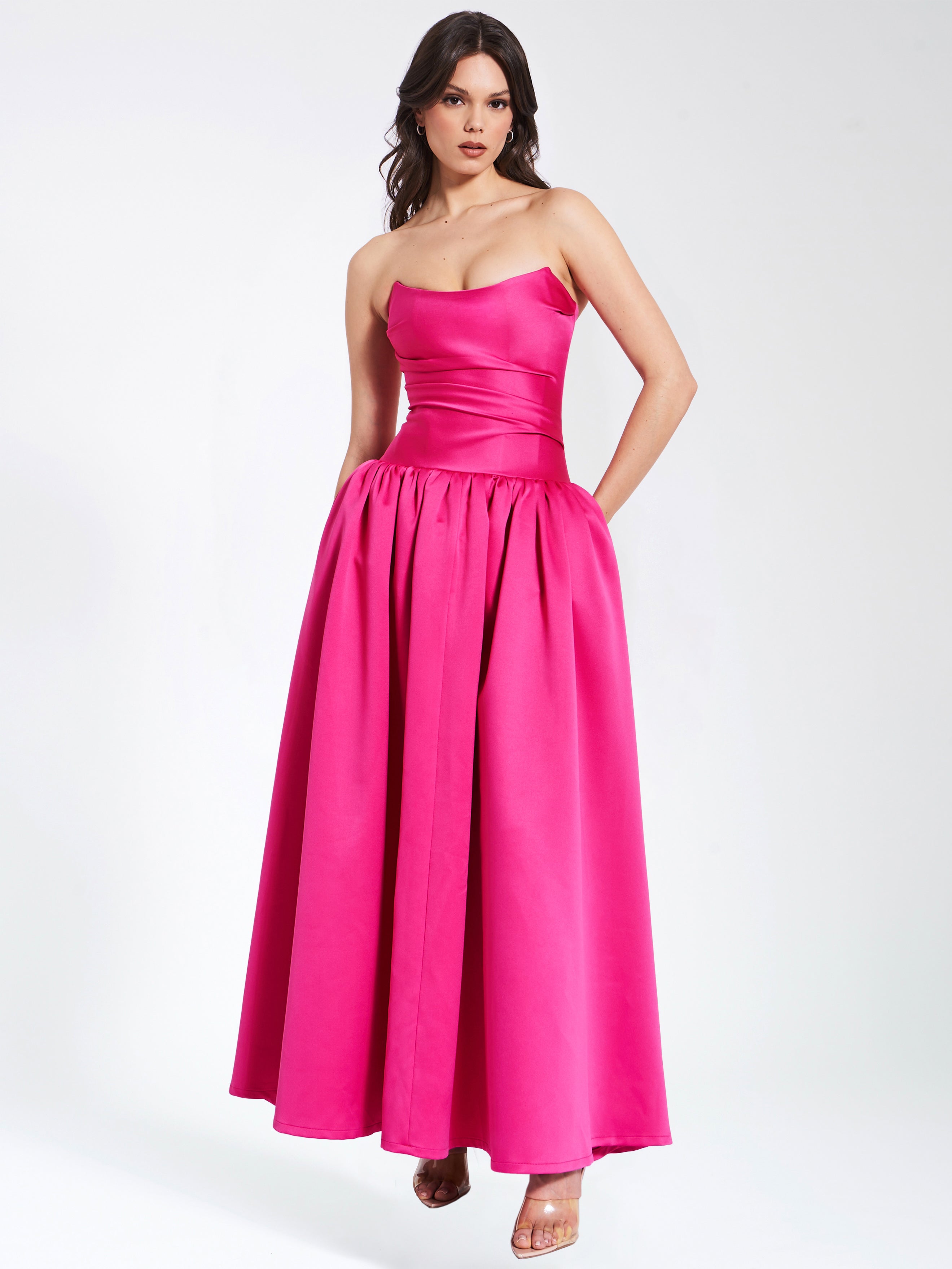 robe sans bretelles élégante