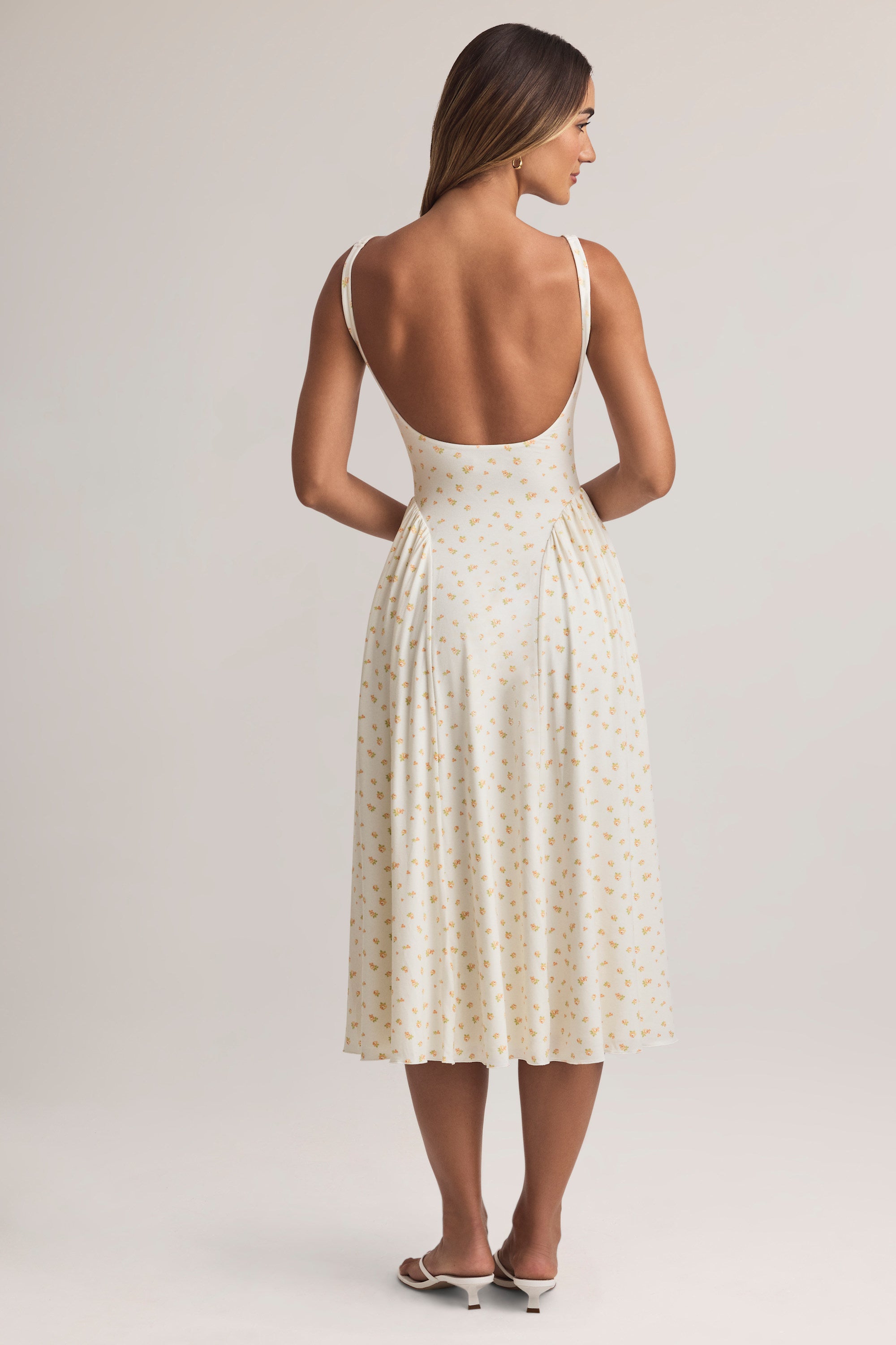 Robe modale A-Line florale