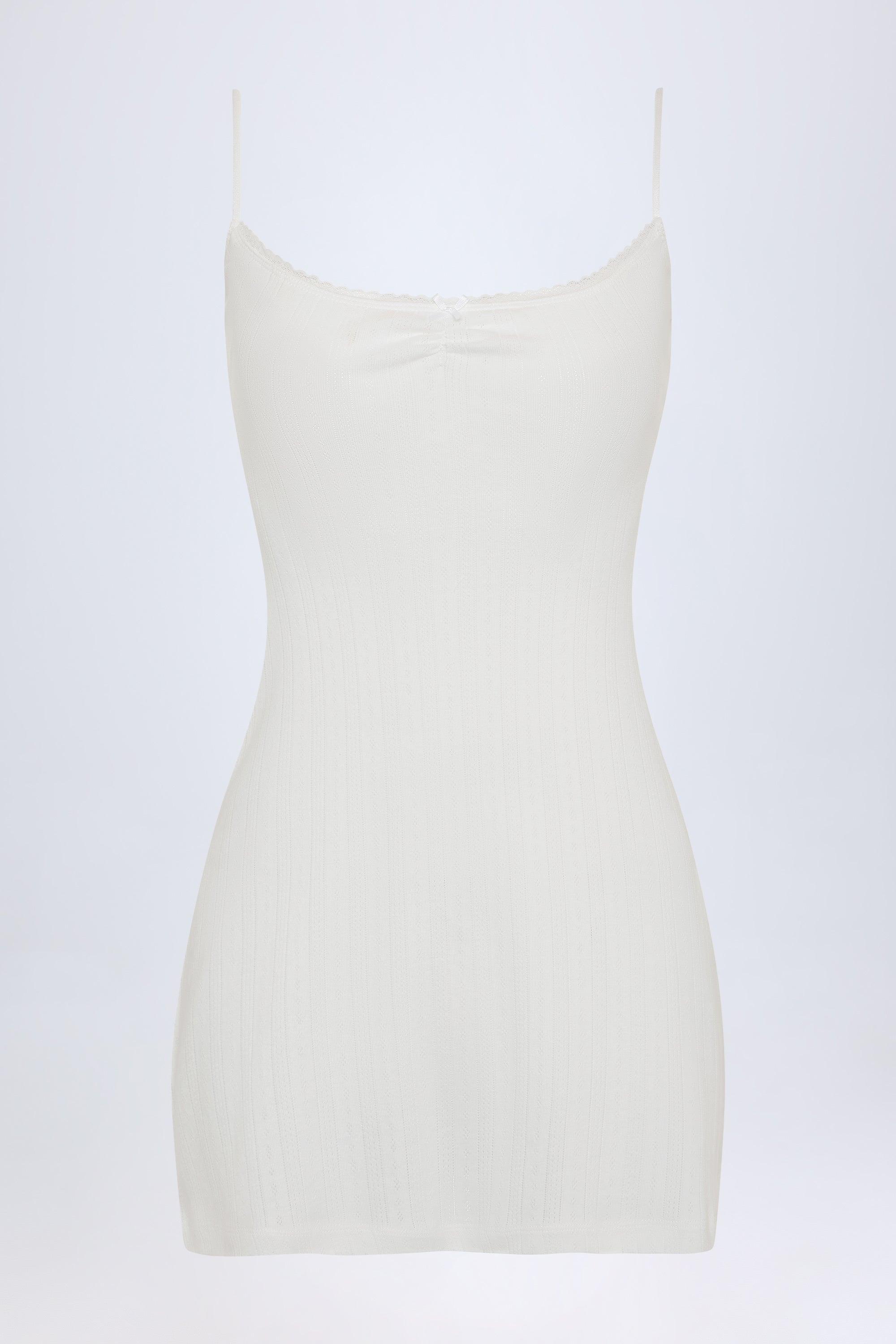Robe texturée en pointelle