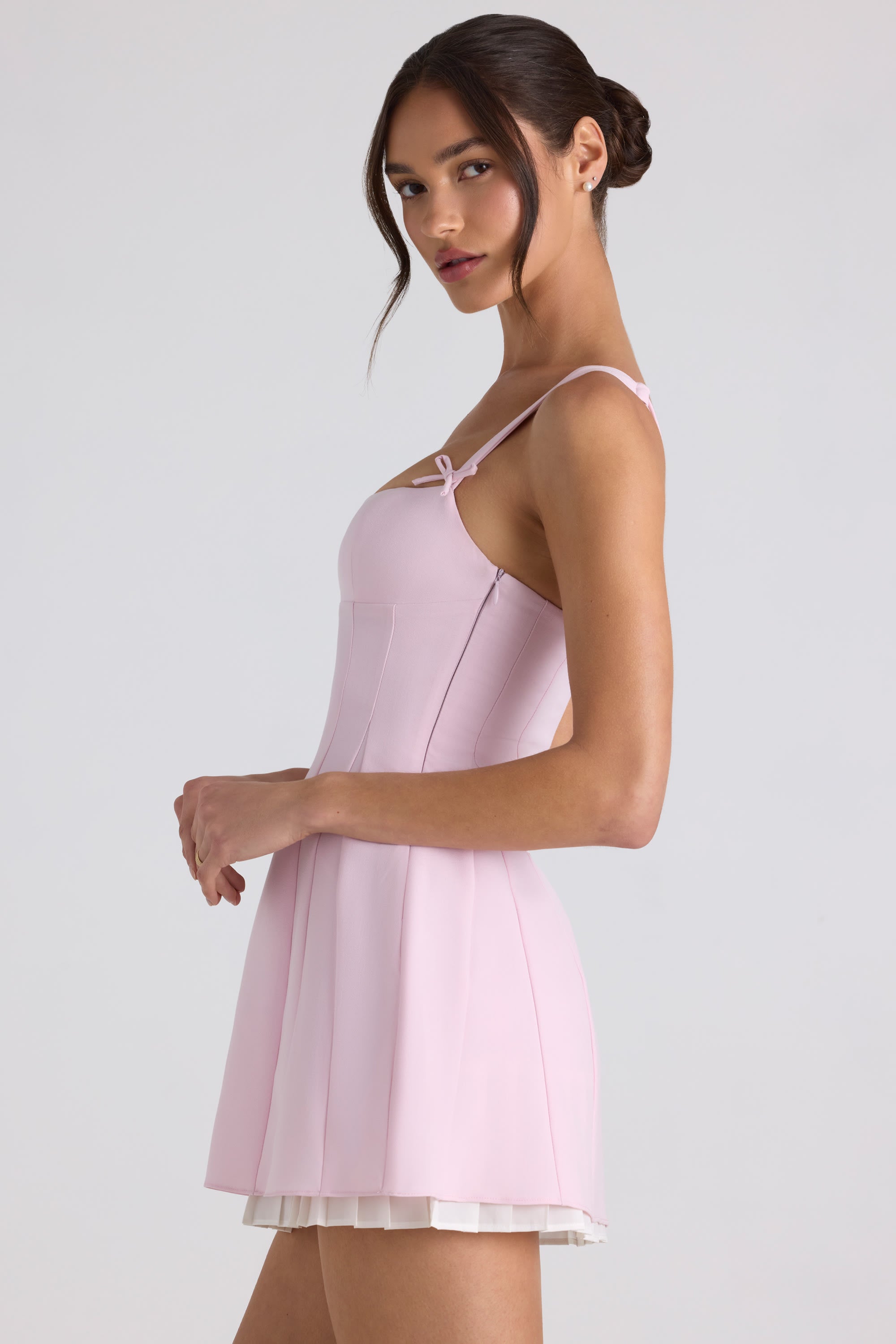 robe élégante rose doux